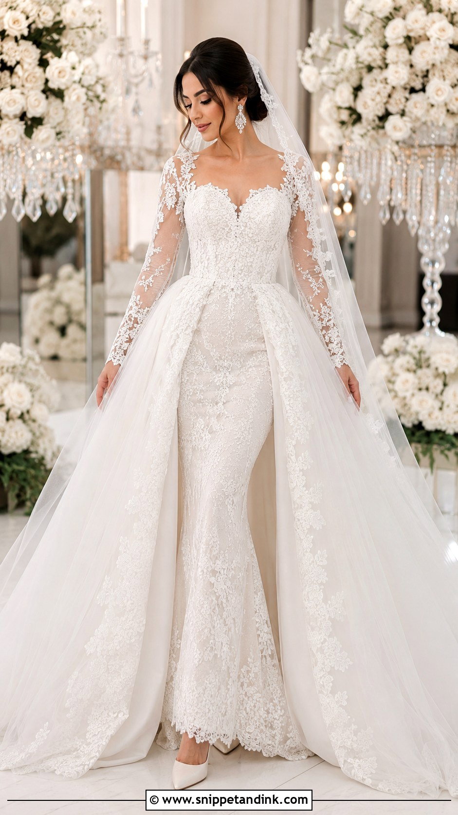 Persian Wedding Dress With A Detachable Overskirt - Snippet and Ink - 25 Persian Wedding Dress Ideas