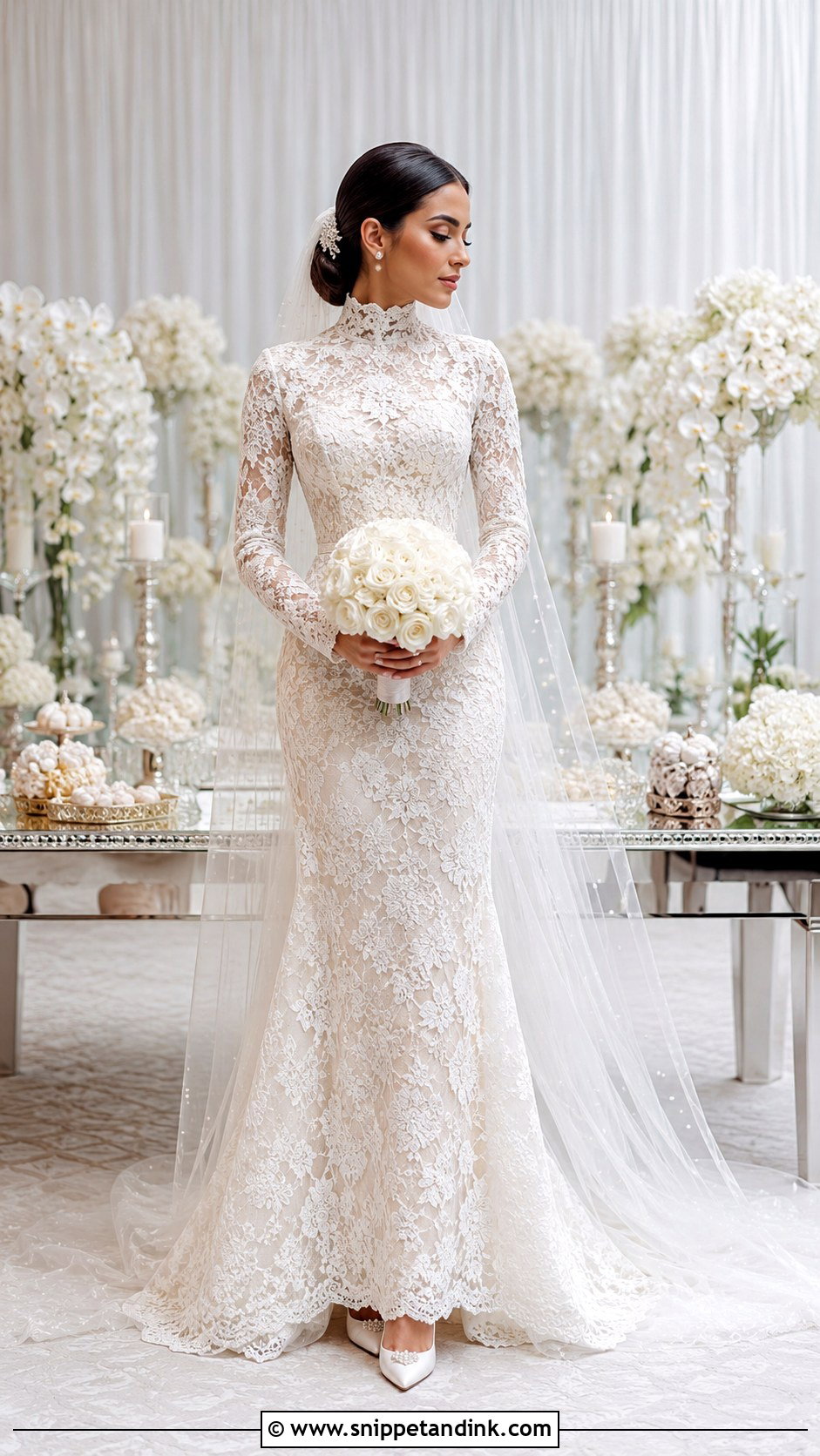 Persian Wedding Dress With A High Neck - Snippet and Ink - 25 Persian Wedding Dress Ideas