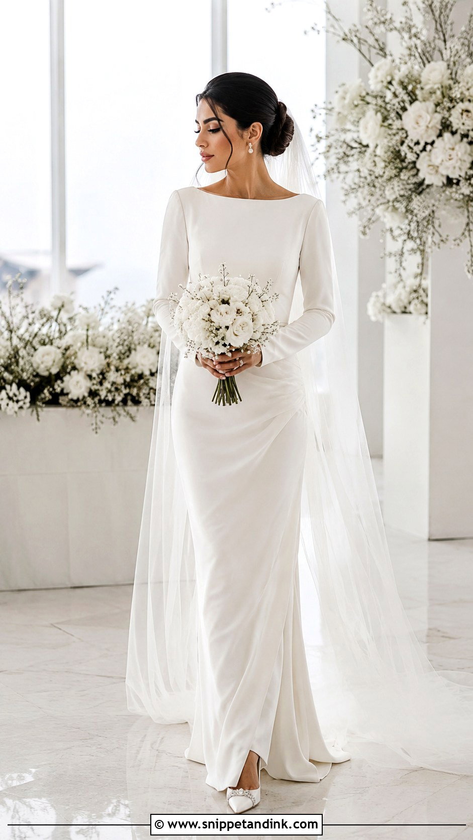 Persian Wedding Dress With A Simple Crepe Gown - Snippet and Ink - 25 Persian Wedding Dress Ideas