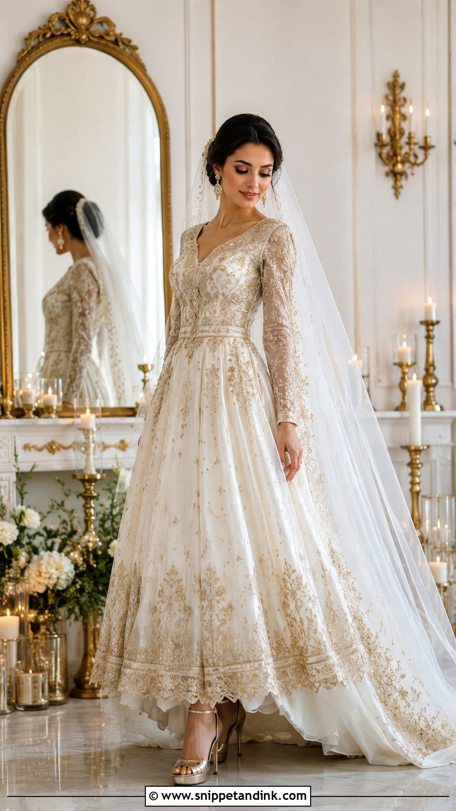 Persian Wedding Dress With Gold Embroidery - Snippet and Ink - 25 Persian Wedding Dress Ideas
