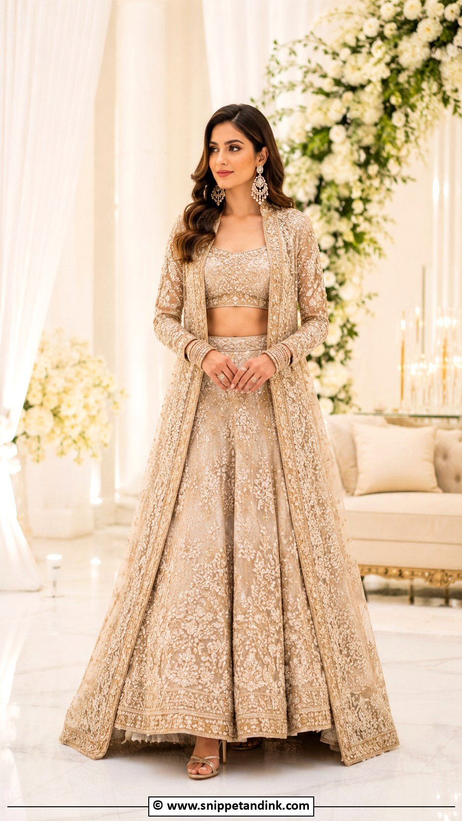 Personalized Bridal Blouse With Lehenga - Snippet and Ink - 30 Bride Blouse Designs