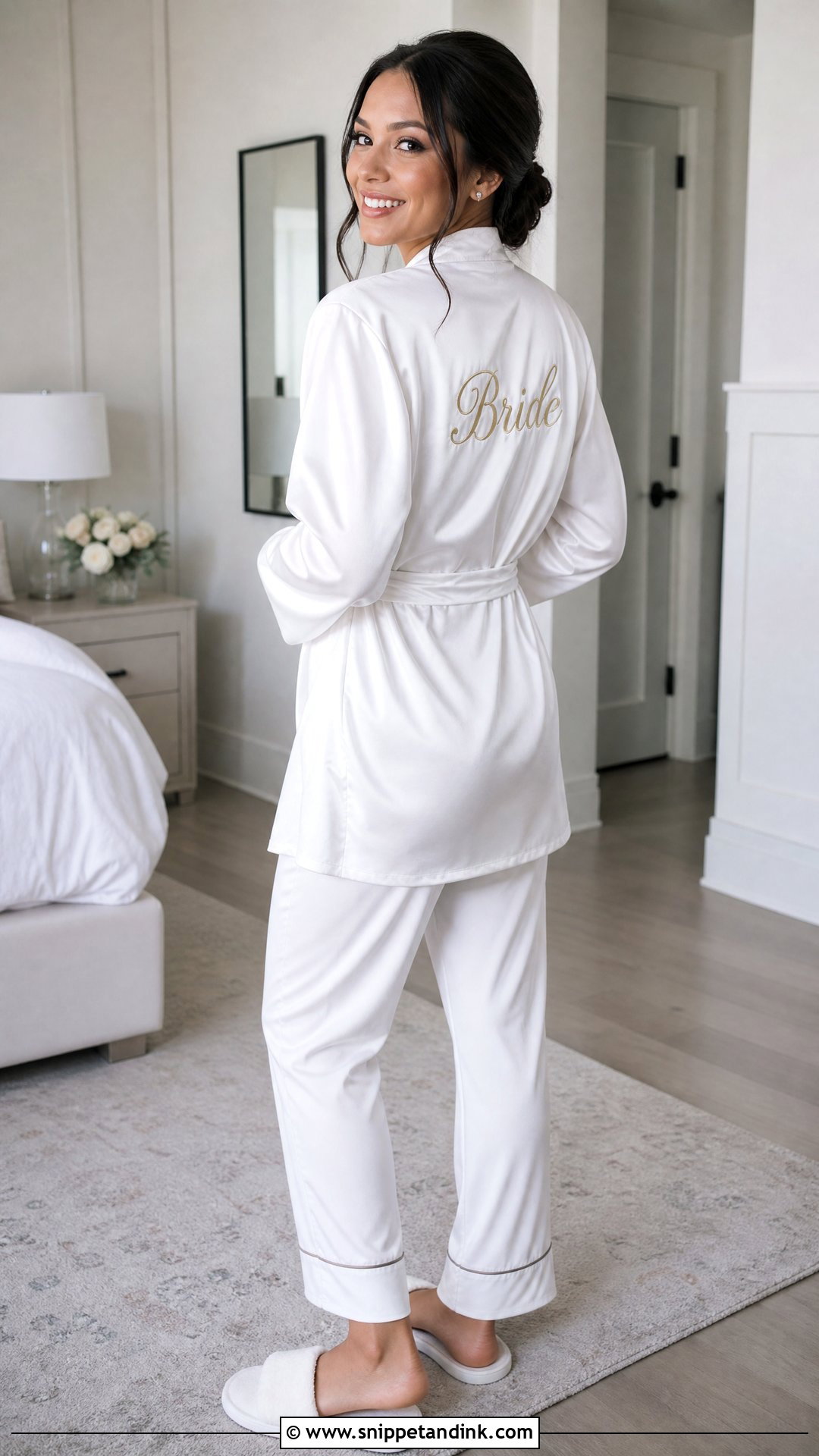 Personalized Bride Robe - Snippet and Ink - 20 Bride Robe Getting Ready Ideas