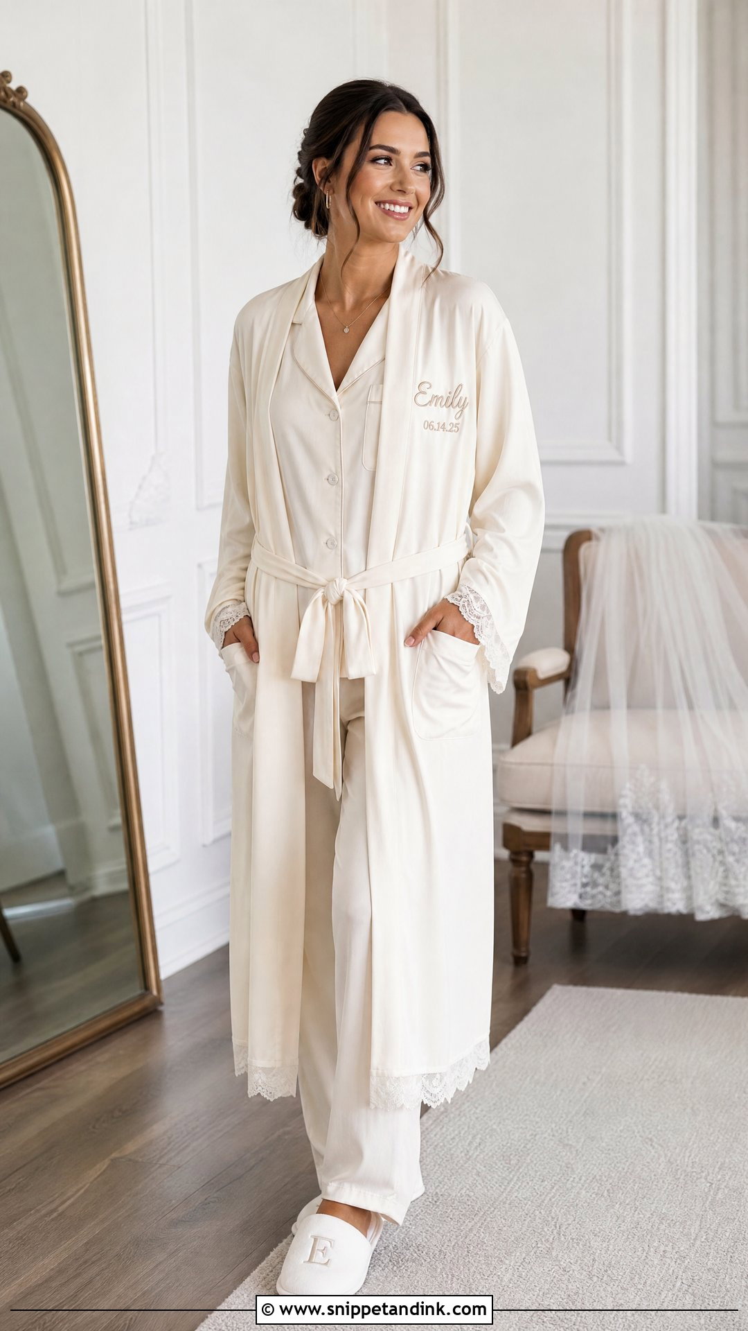 Personalized Bride Robe - Snippet and Ink - 20 Robe for Bride Ideas