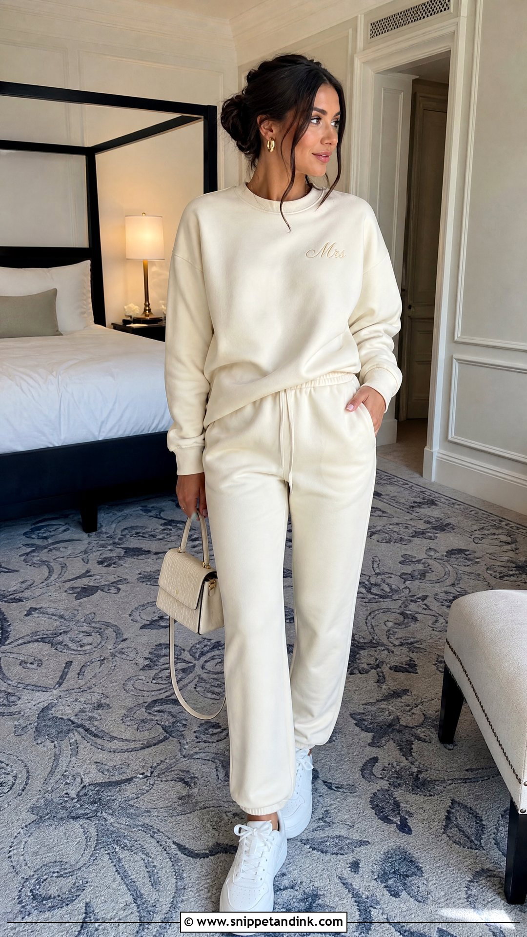 Personalized Mrs Wedding Sweatsuit - Snippet and Ink - 20 Wedding Sweatsuit Ideas