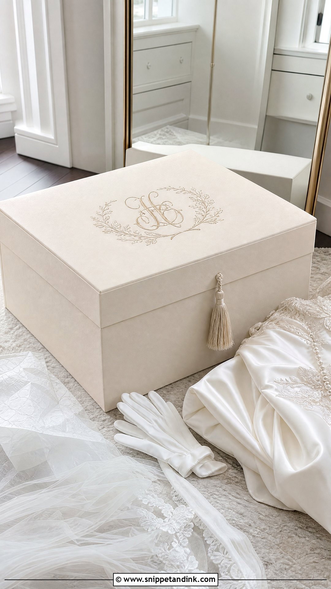Personalized Wedding Dress Box - Snippet and Ink - 20 Wedding Dress Box Ideas