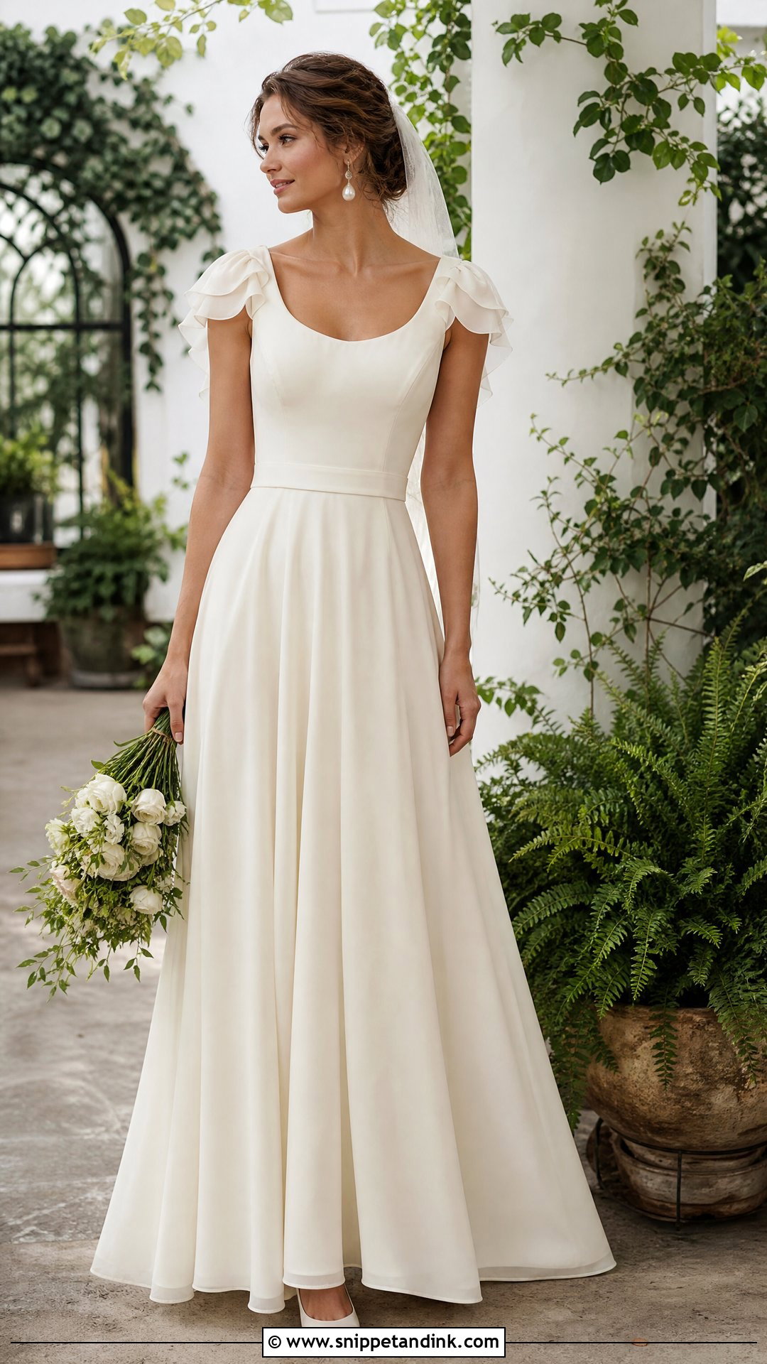 Petal Sleeve Wedding Dress - Snippet and Ink - 20 Simple Wedding Dress Sleeves