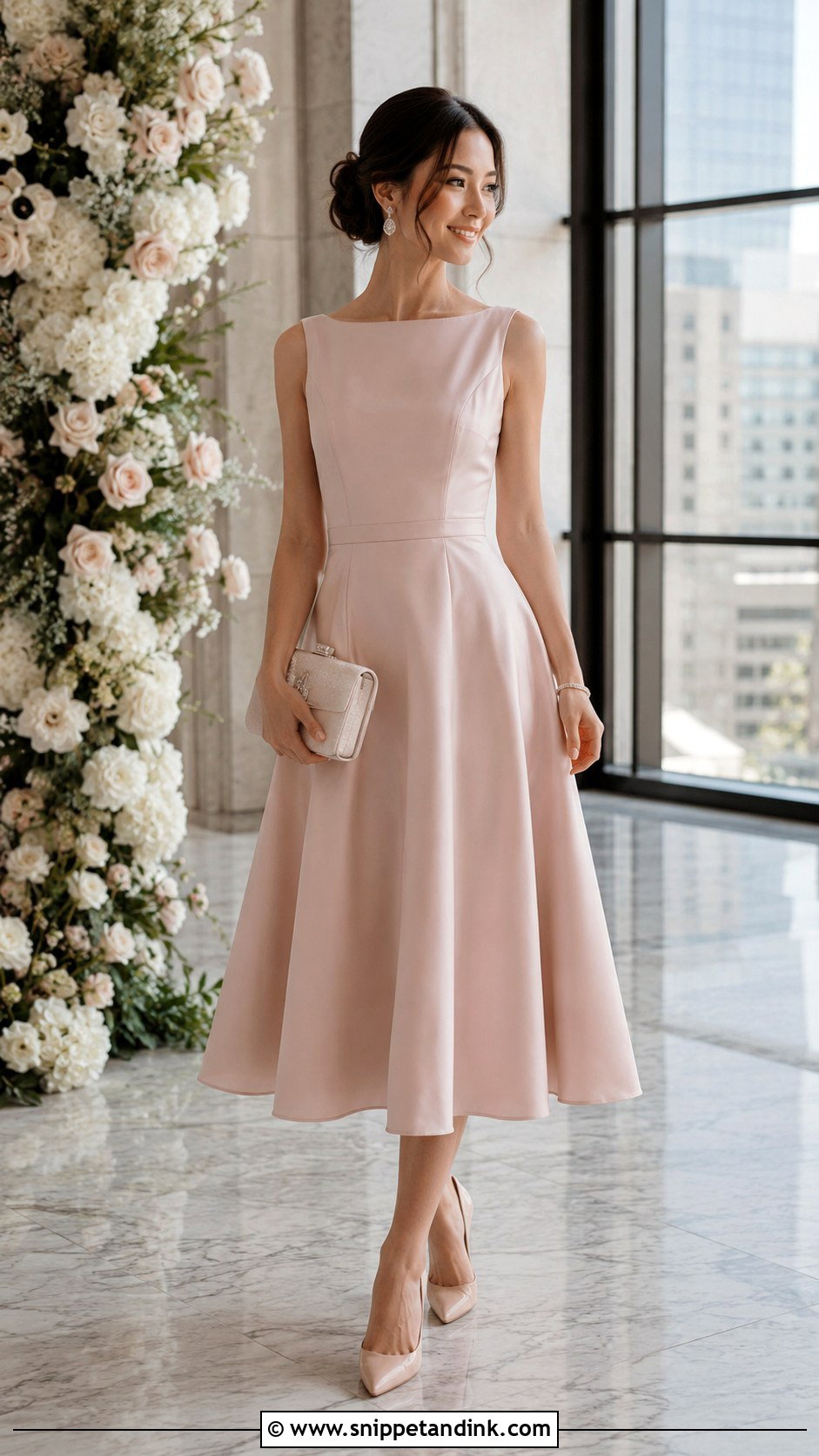 Petite A Line Dress Wedding Outfit - Snippet and Ink - 25 Wedding Outfits for Family Members