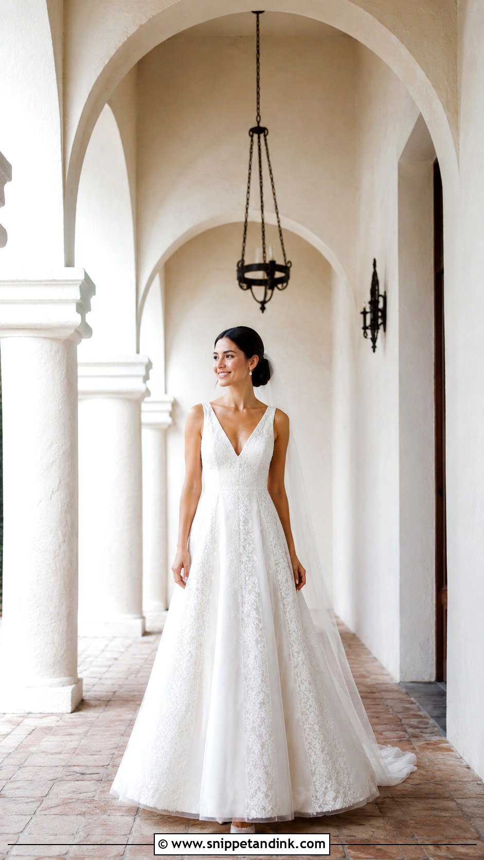 Petite A Line Hacienda Wedding Dress - Snippet and Ink - 20 Hacienda Wedding Dress Ideas