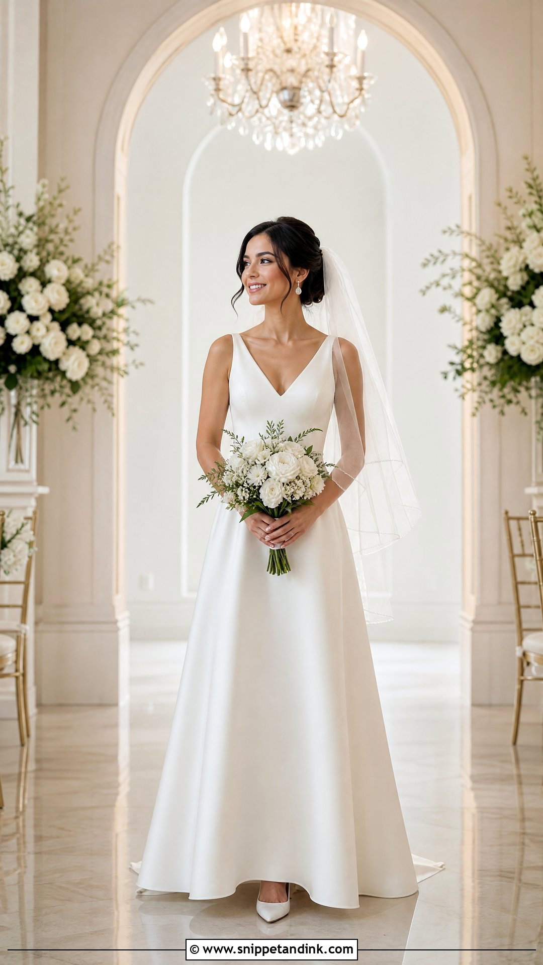 Petite A Line Wedding Gown - Snippet and Ink - 20 Wedding Gowns for Short Brides