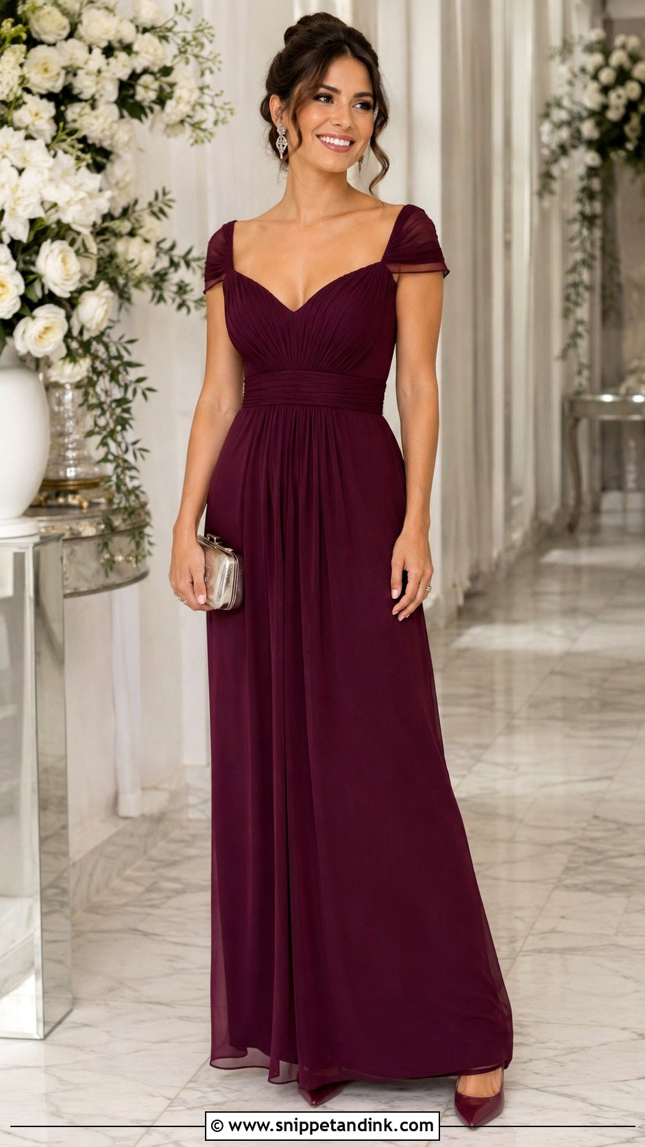 Petite Ankle Length Gown For Formal Wedding - Snippet and Ink - 20 Formal Wedding Attire Women Ideas