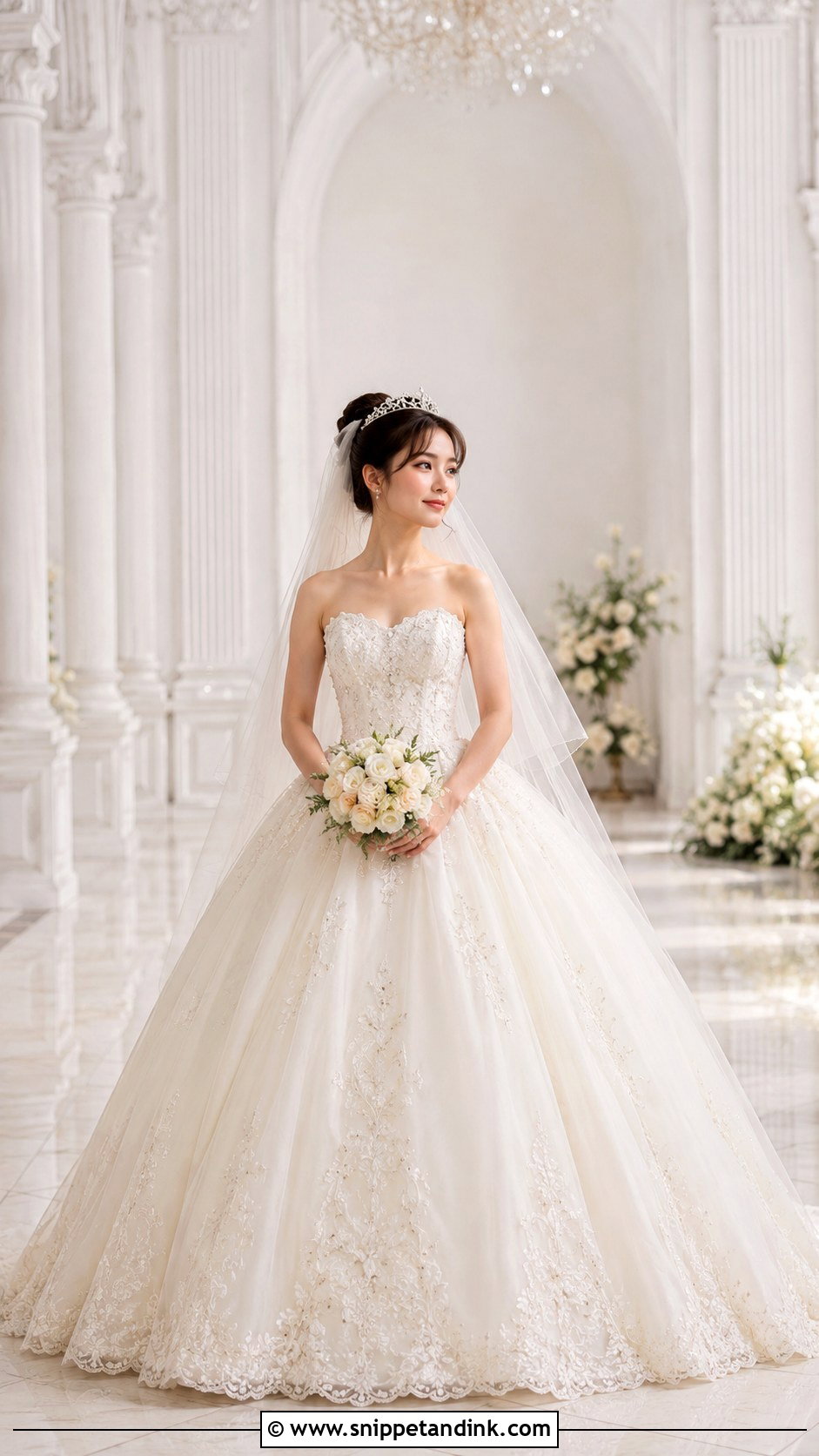 Petite Ball Gown Wedding Dress With Slim Waist - Snippet and Ink - 25 Petite Wedding Dresses Short Bride