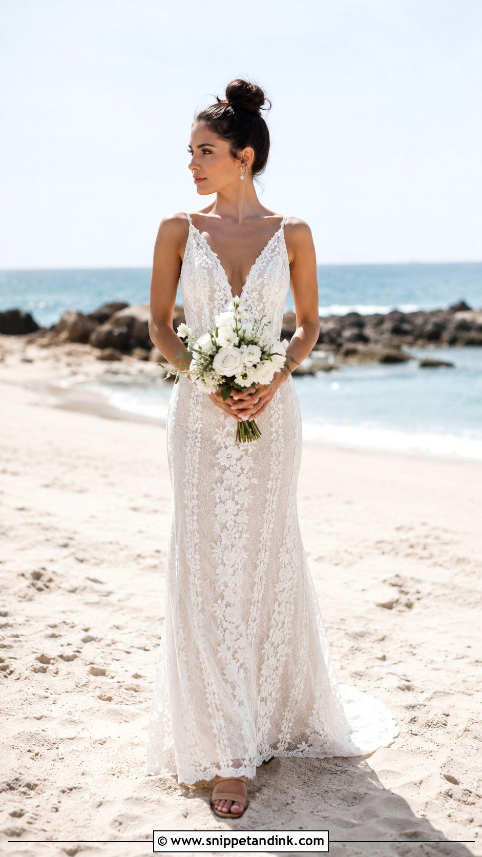Petite Bohemian Beach Wedding Dress - Snippet and Ink - 20 Bohemian Beach Wedding Dress Ideas