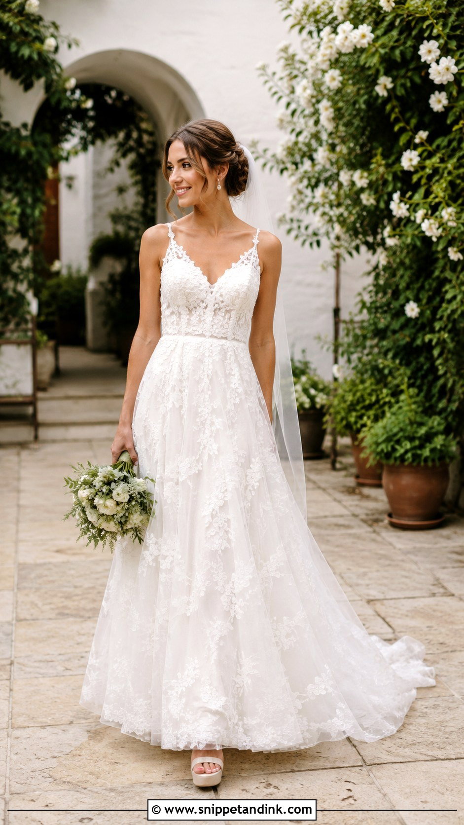 Petite Boho A Line Wedding Dress - Snippet and Ink - 20 Boho a Line Wedding Dress Ideas