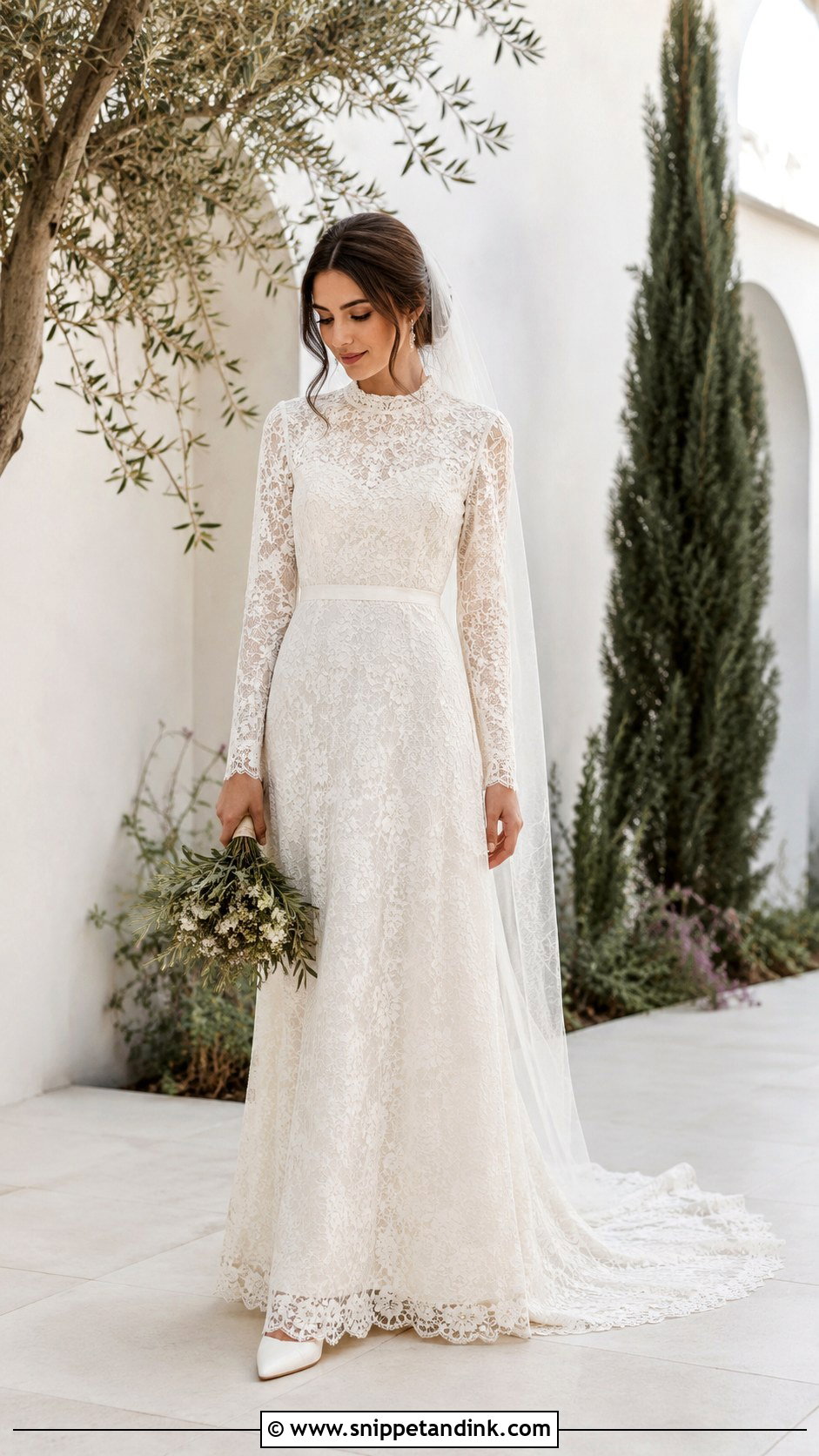 Petite Boho Modest Wedding Dress - Snippet and Ink - 20 Boho Modest Wedding Dress Ideas