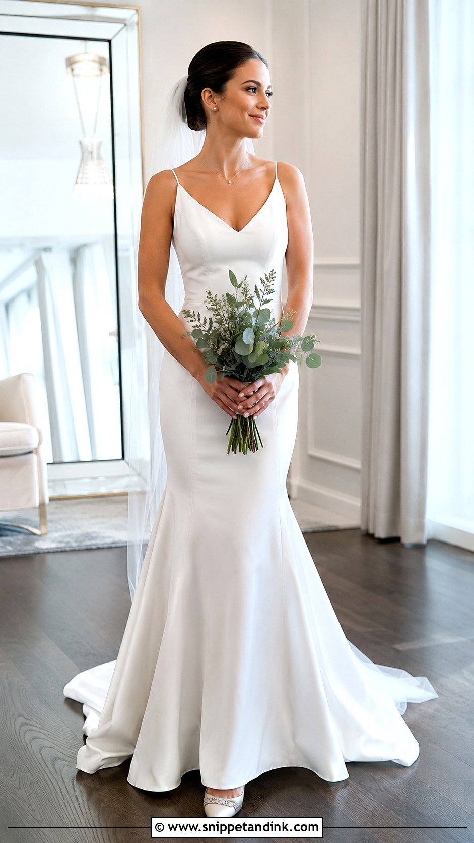 Petite Bride Fit And Flare Wedding Dress - Snippet and Ink - 20 Short Bride Ideas
