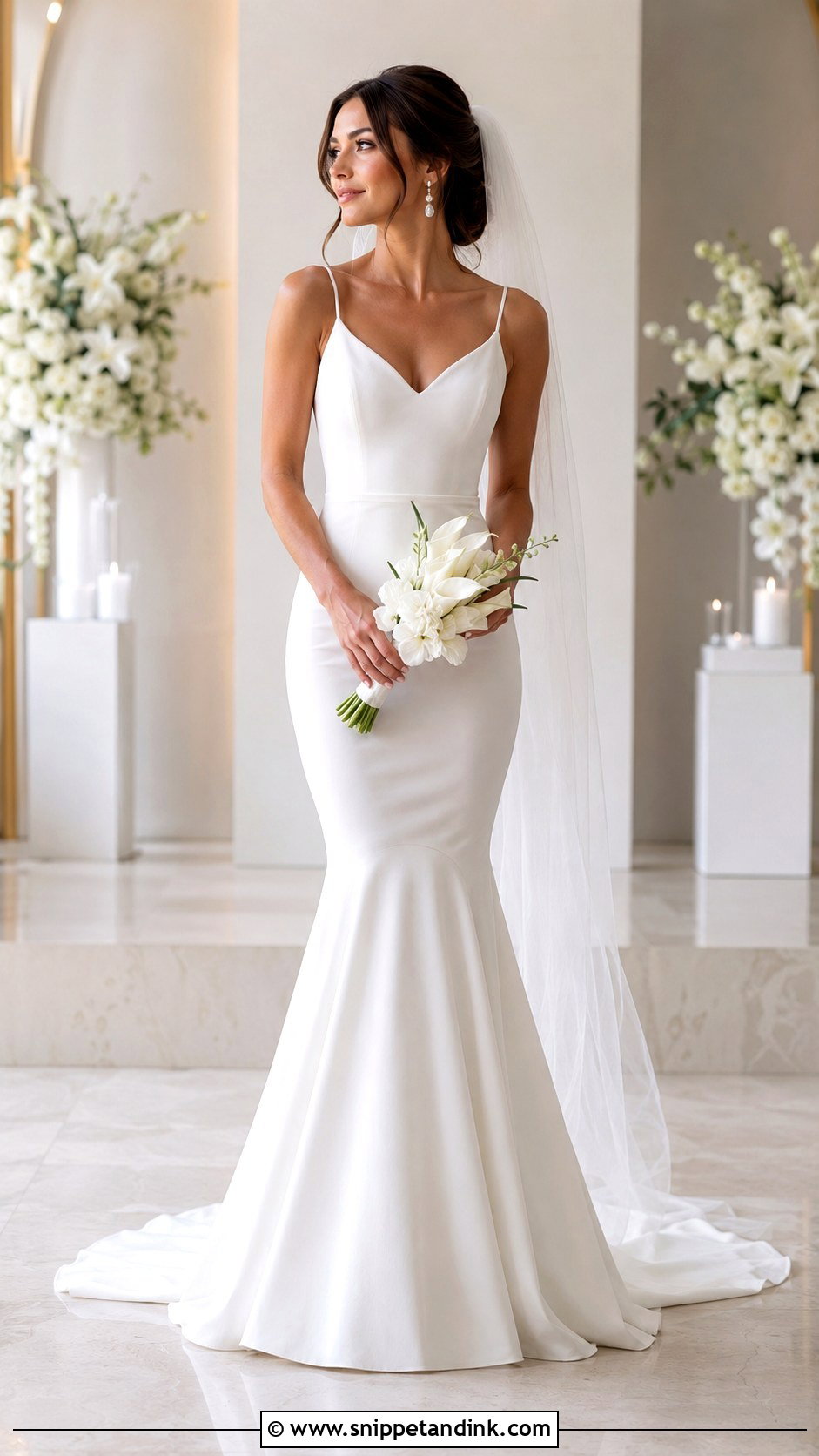 Petite Bride Mermaid Wedding Dress - Snippet and Ink - 20 Short Bride Ideas