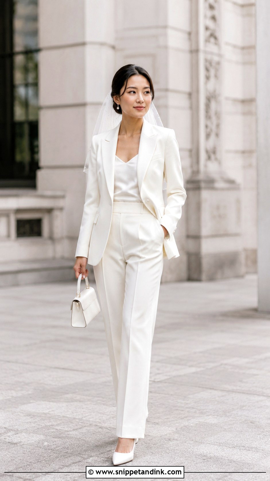 Petite Bride Wedding Suit - Snippet and Ink - 20 Short Bride Ideas