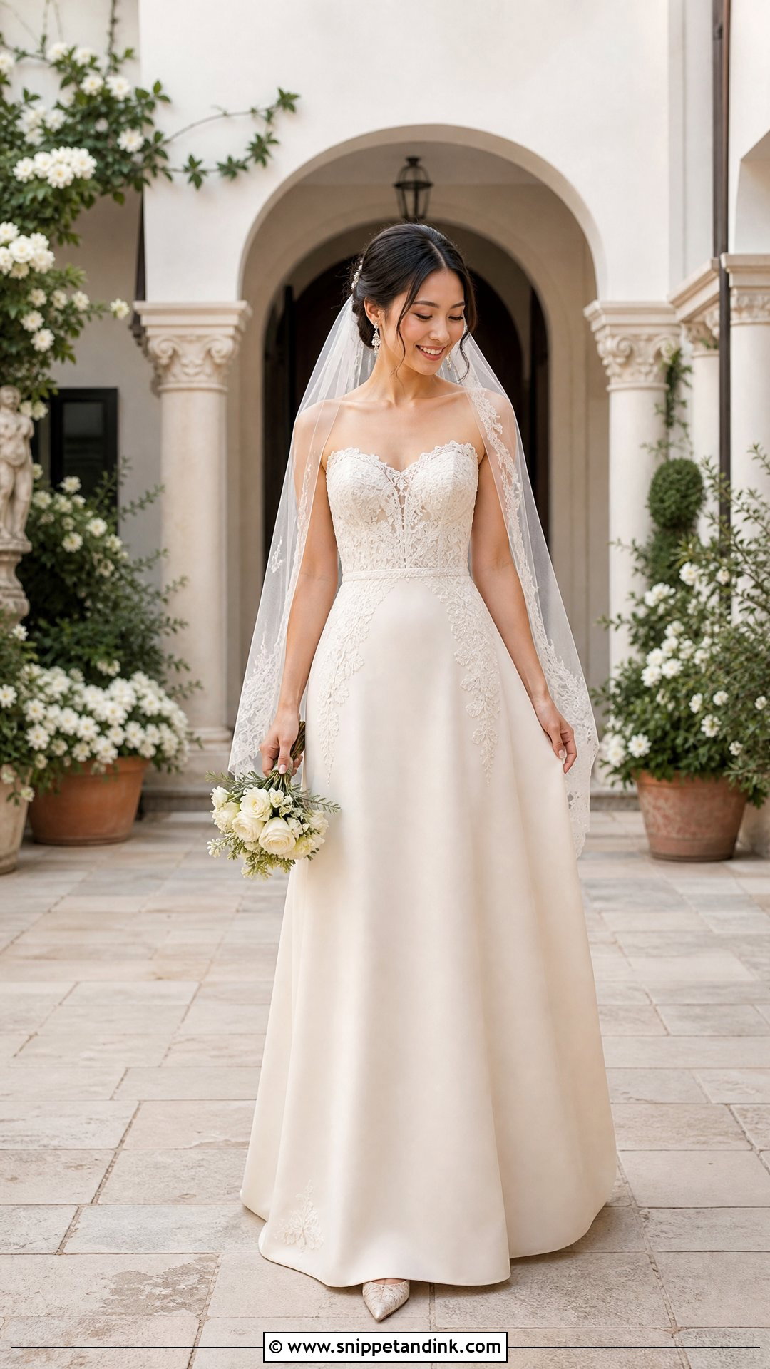 Petite Champagne Wedding Dress - Snippet and Ink - 25 Champagne Wedding Dresses