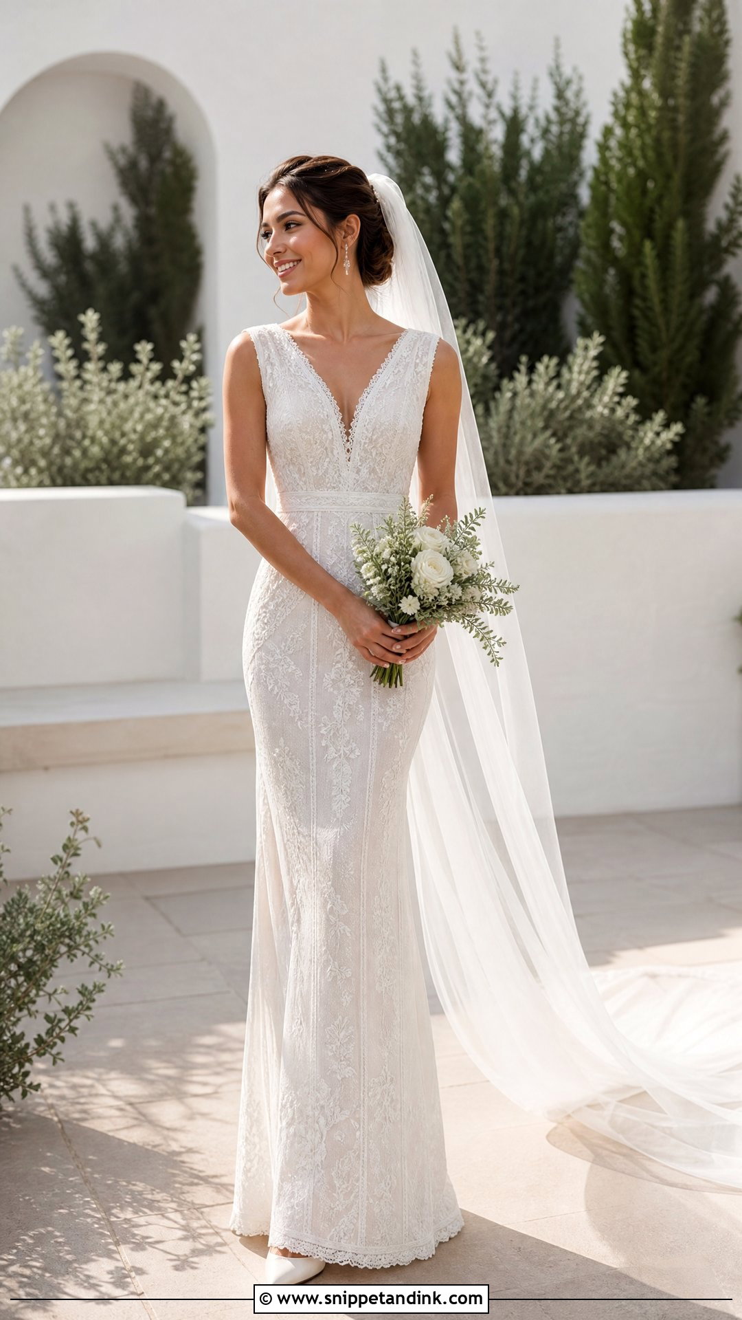Petite Column Boho Wedding Dress - Snippet and Ink - 25 Boho Ethereal Wedding Dress Ideas