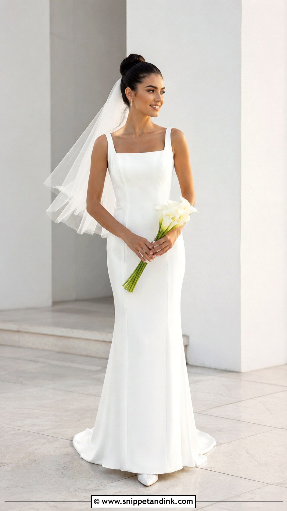 Petite Column Marriage Gown - Snippet and Ink - 20 Marriage Gowns Brides