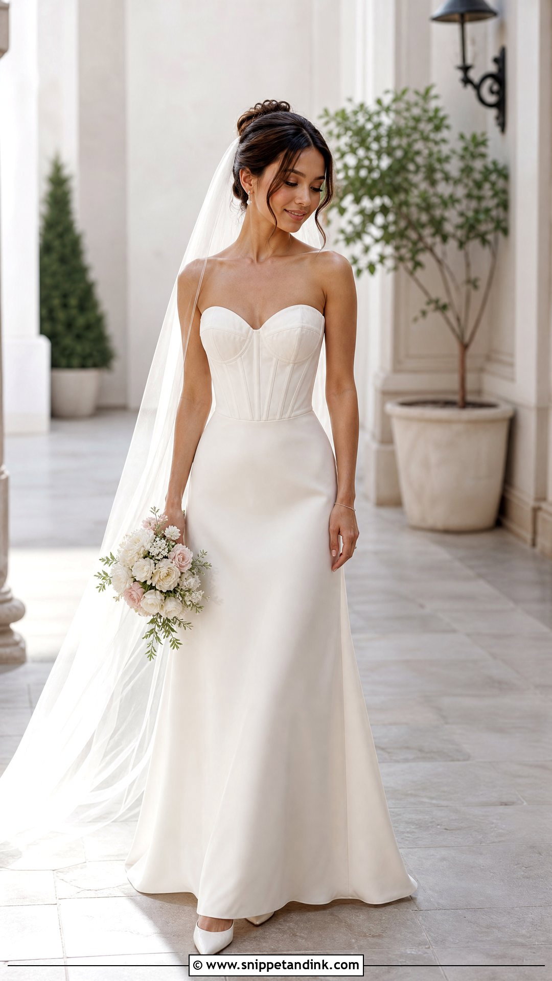 Petite Corset Top Wedding Dress - Snippet and Ink - 20 Wedding Dresses with Corset Top