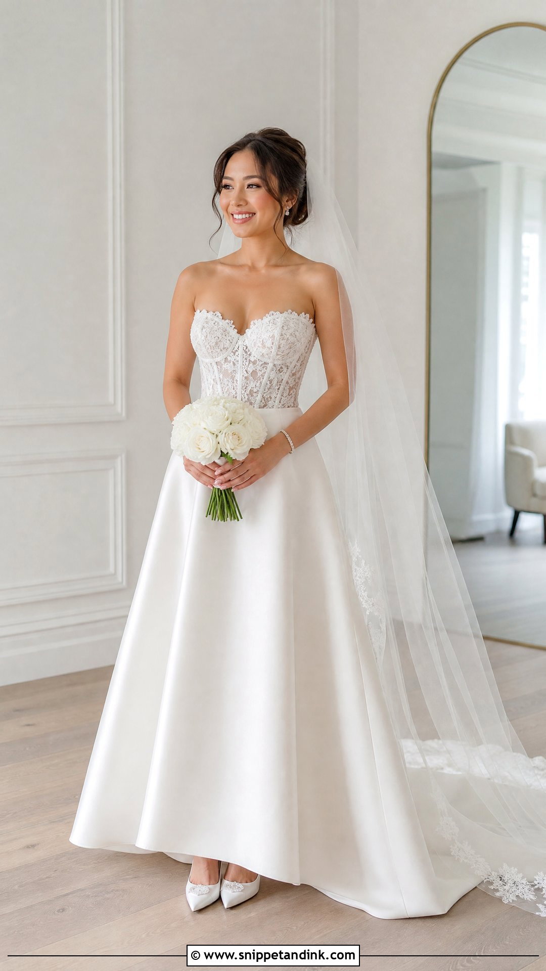 Petite Corset Wedding Gown - Snippet and Ink - 20 Wedding Gown for Short Bride Ideas