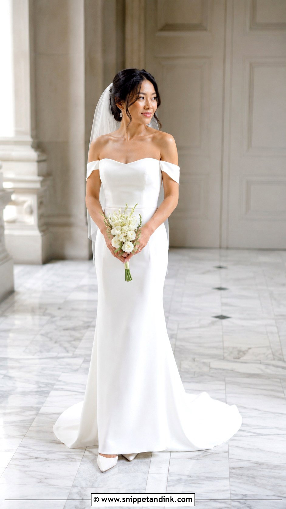 Petite Drop Sleeve Wedding Dress - Snippet and Ink - 20 Drop Sleeve Wedding Dress Ideas