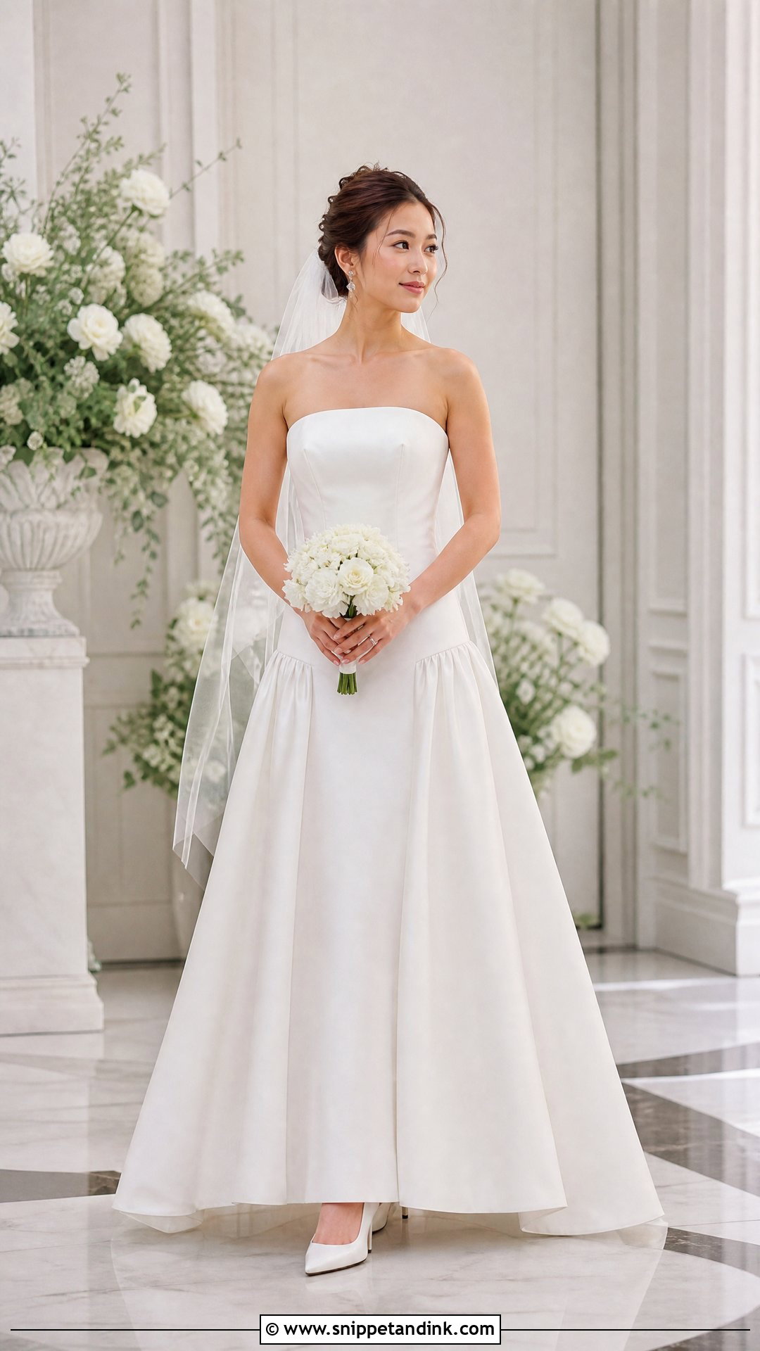 Petite Drop Waist Wedding Dress - Snippet and Ink - 20 Wedding Dress for Petite Bride Ideas