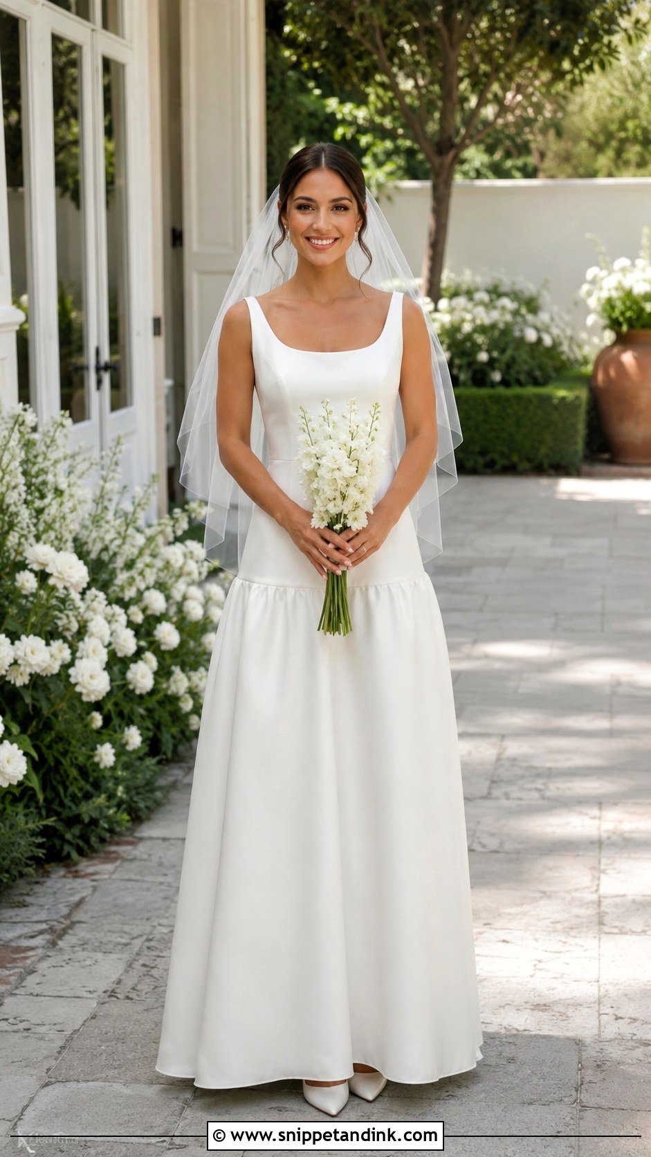 Petite Drop Waist Wedding Dress - Snippet and Ink - 20 Dropwaist Wedding Dresses