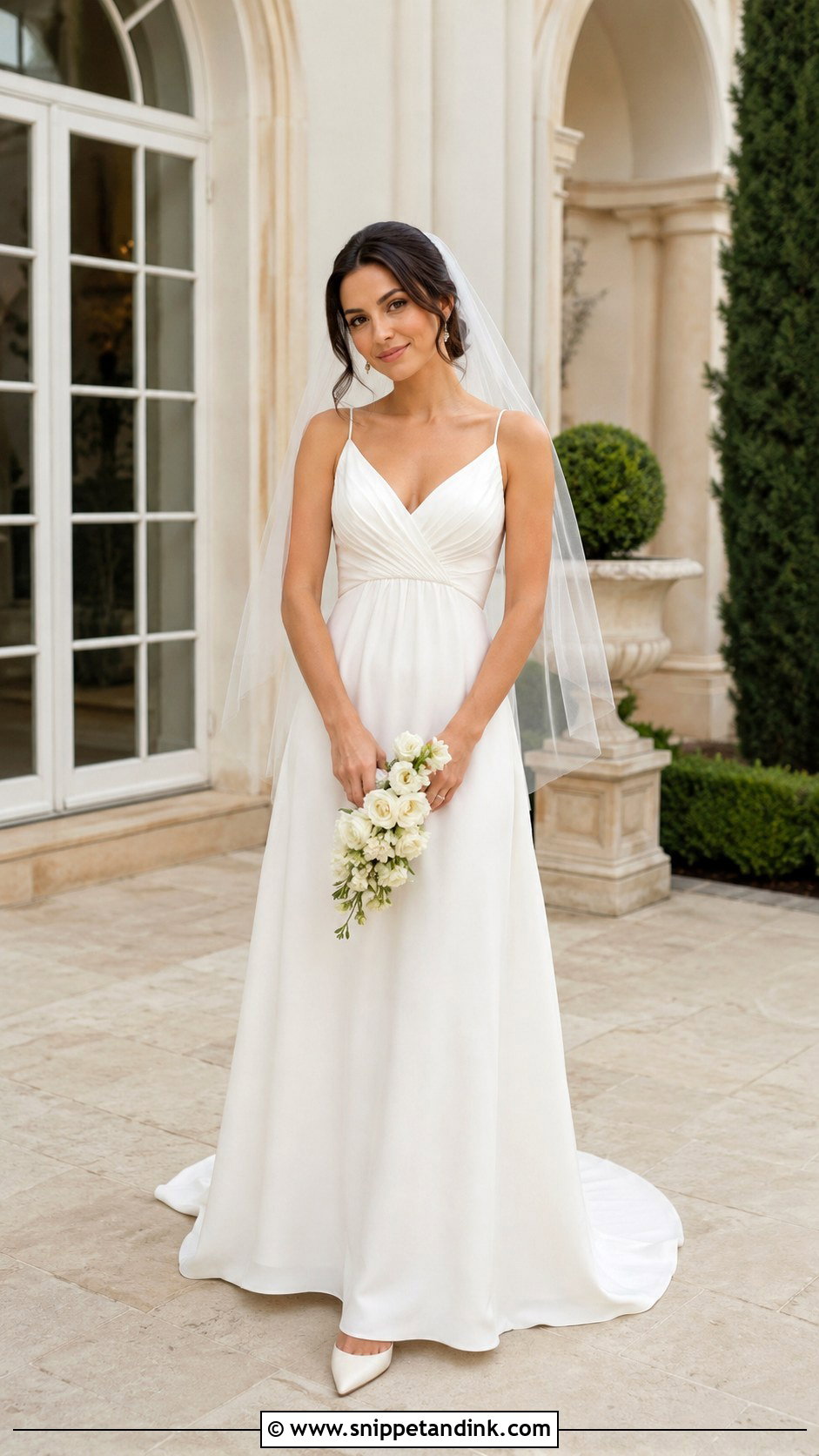Petite Empress Wedding Dress With Short Train - Snippet and Ink - 20 Empress Wedding Dress Ideas