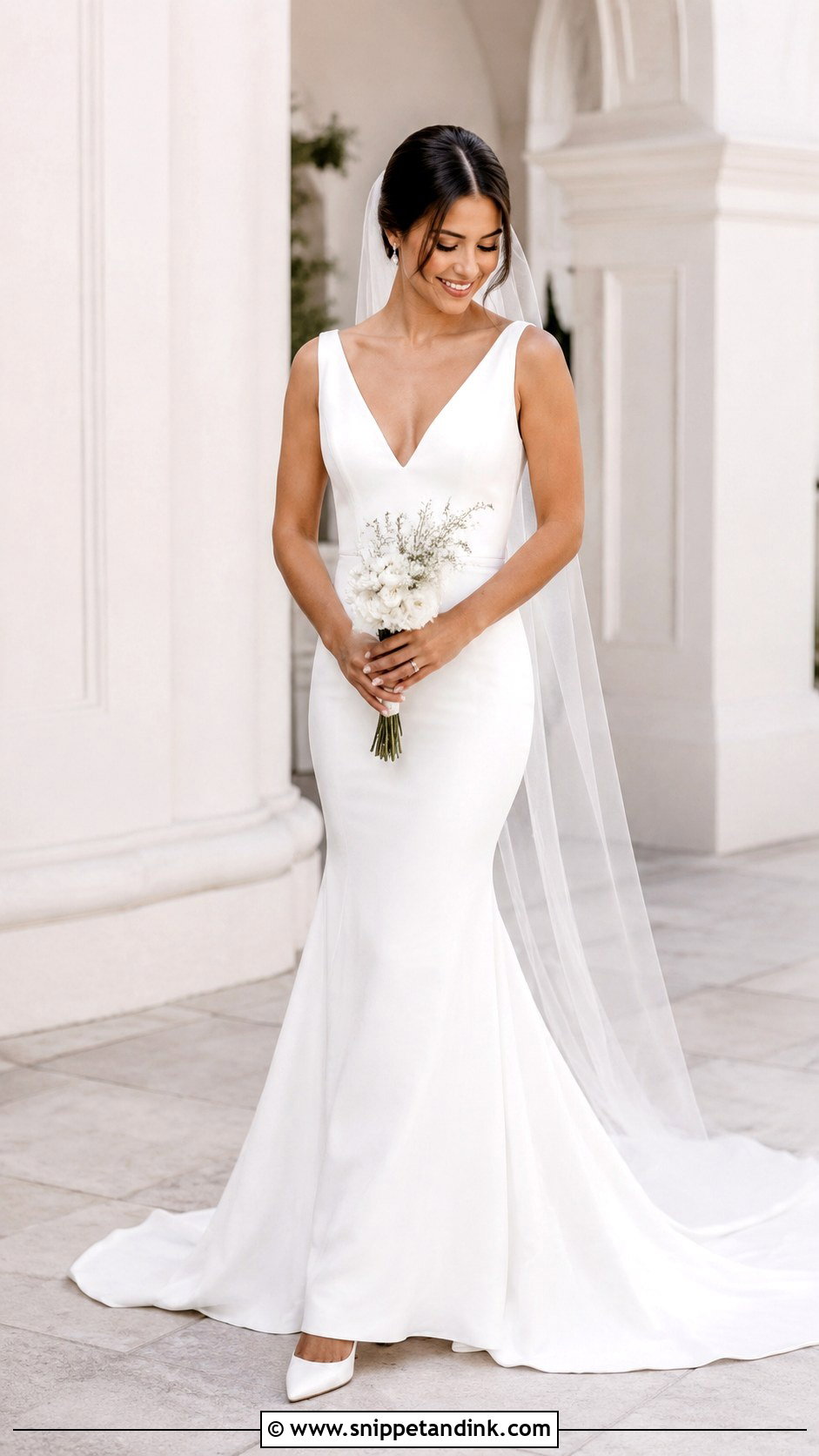 Petite Fishtail Wedding Dress - Snippet and Ink - 20 Fishtail Wedding Dresses
