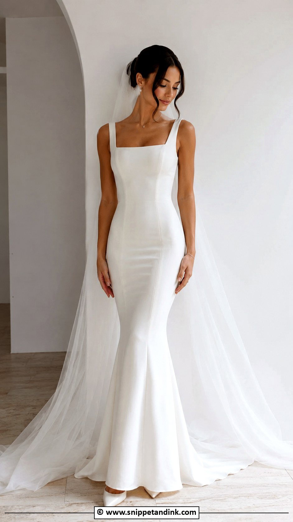 Petite Fishtail Wedding Dress - Snippet and Ink - 25 Fishtail Wedding Dress Ideas