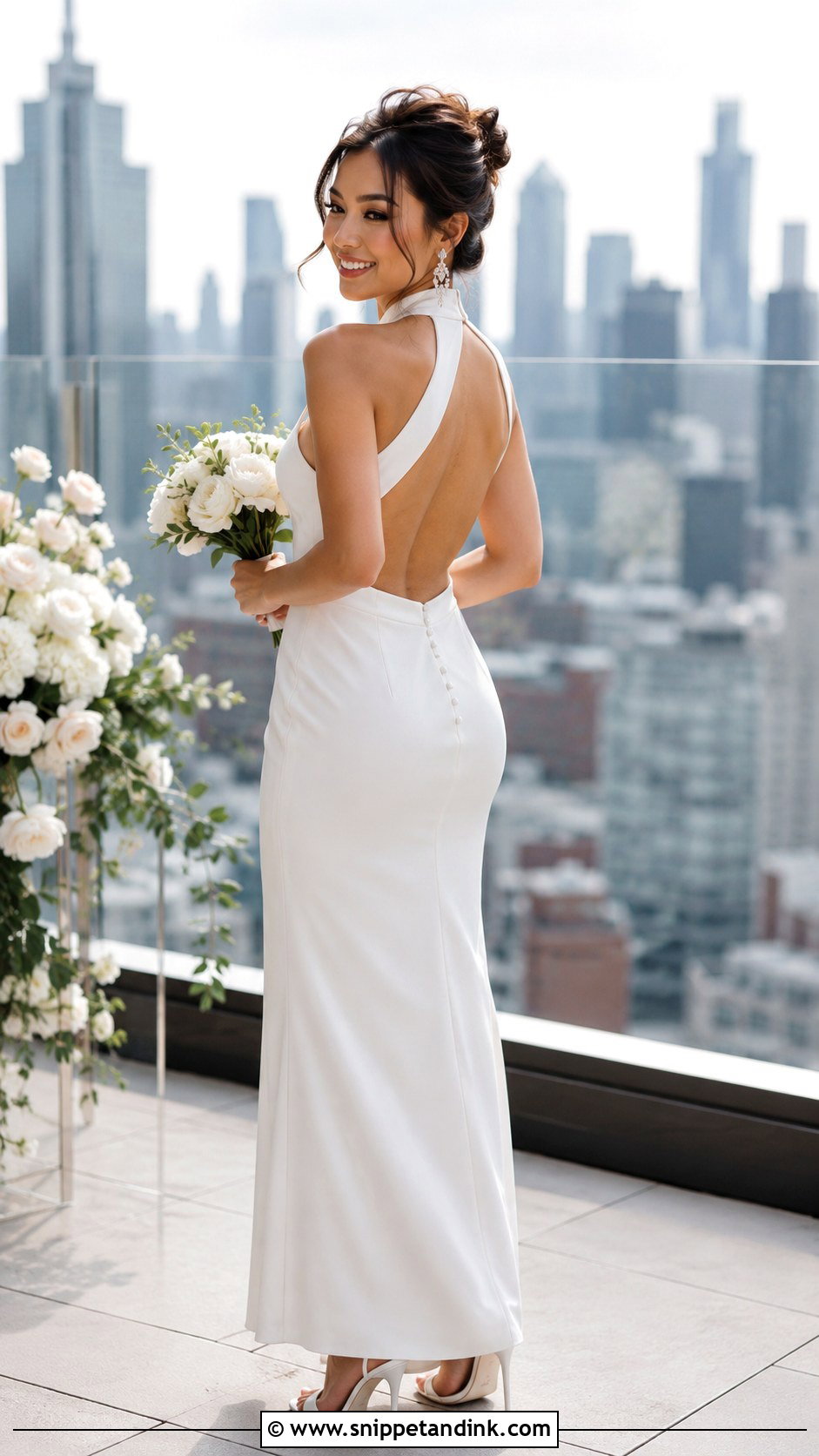 Petite Halter Wedding Dress - Snippet and Ink - 30 Wedding Dress for Short Women Ideas
