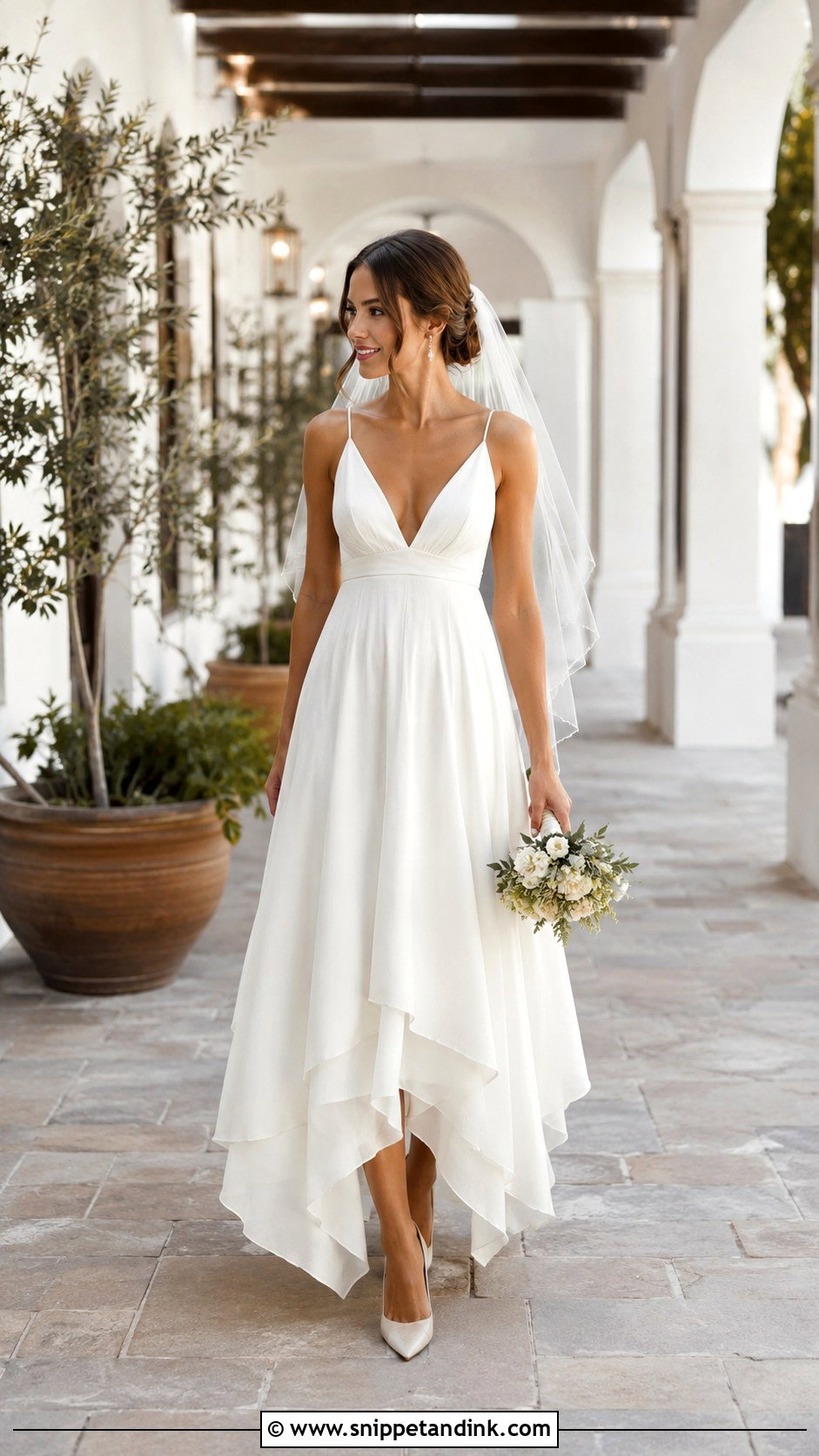 Petite Handkerchief Wedding Dress - Snippet and Ink - 20 Handkerchief Wedding Dress Ideas
