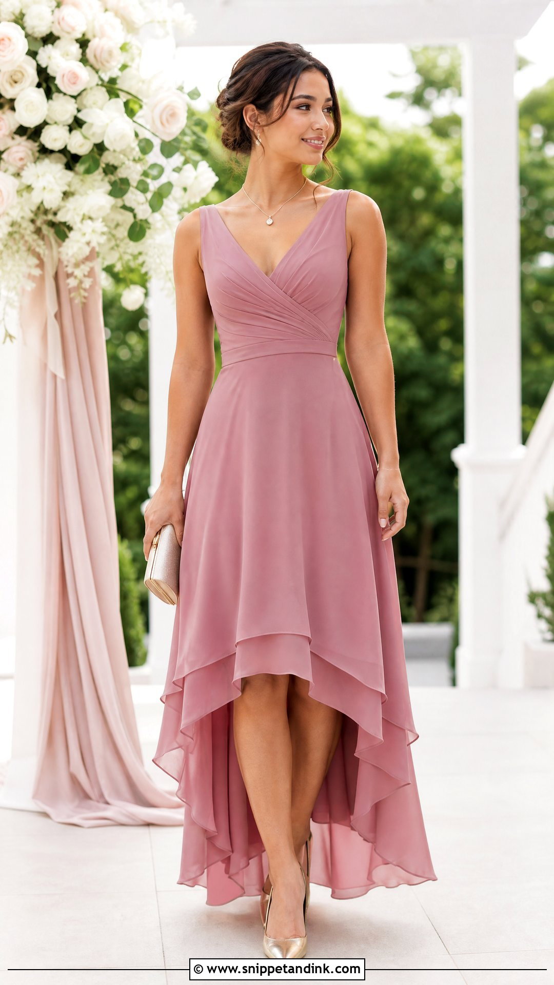 Petite High Low Maid of Honor Dress - Snippet and Ink - 20 Wedding Made of Honor Dresses