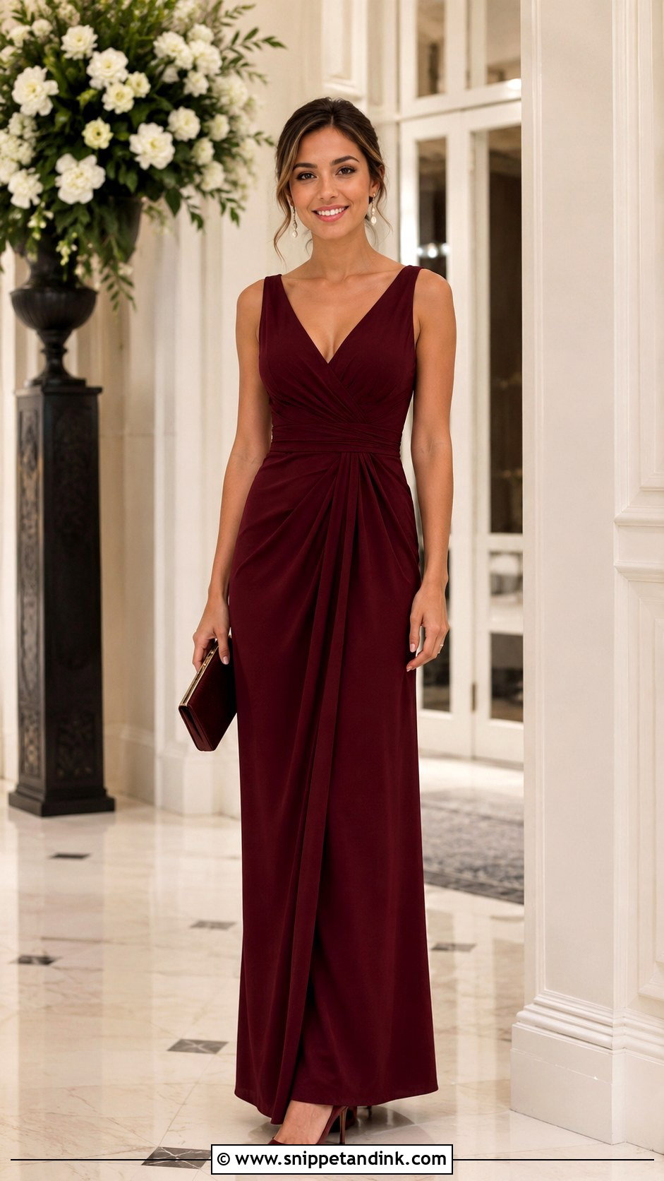 Petite High Waist Wedding Guest Gown - Snippet and Ink - 20 Long Gown for Wedding Ideas