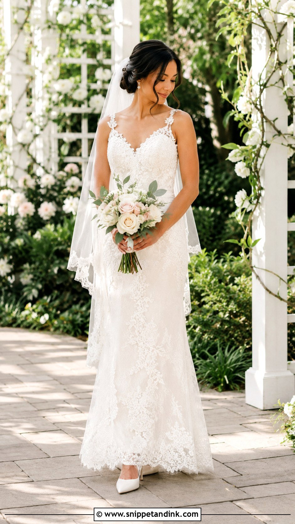 Petite Ivory Lace Wedding Dress - Snippet and Ink - 20 Ivory Lace Wedding Dress Ideas