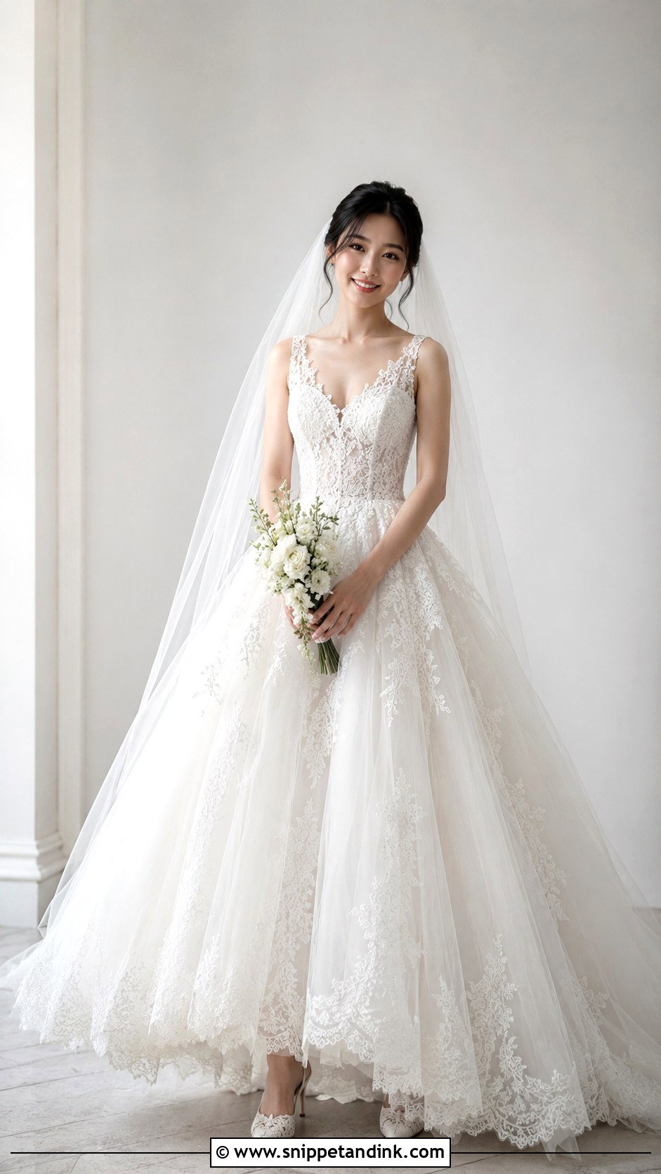 Petite Lace Ballgown Wedding Dress - Snippet and Ink - 25 Wedding Dresses Lace Ballgown