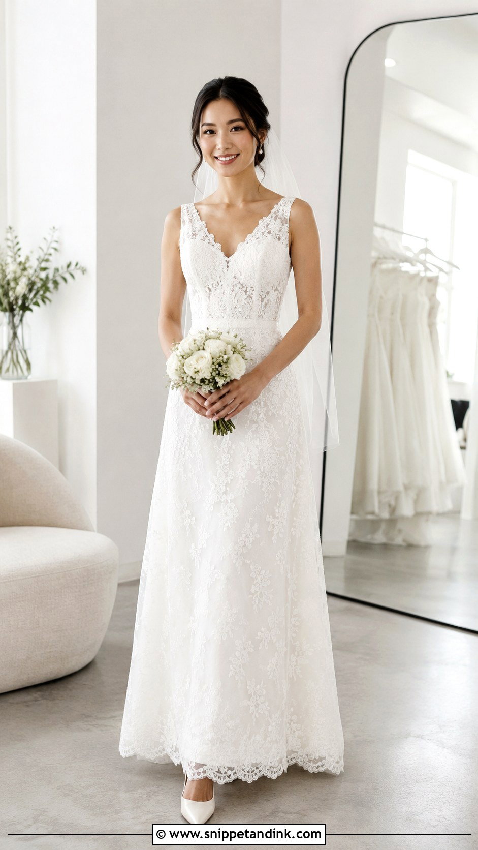 Petite Lace Bridal Dress - Snippet and Ink - 20 Lace Bridal Dresses