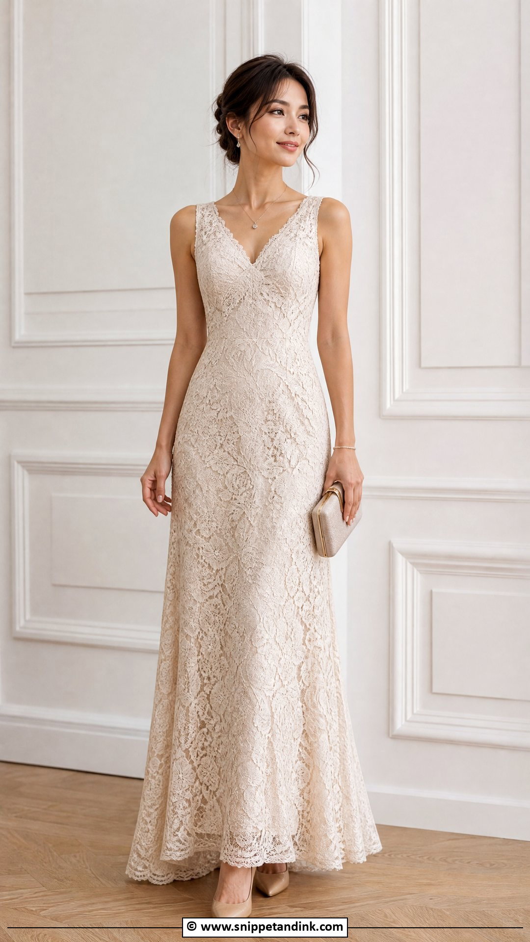 Petite Lace Gown - Snippet and Ink - 35 Lace Gown Ideas