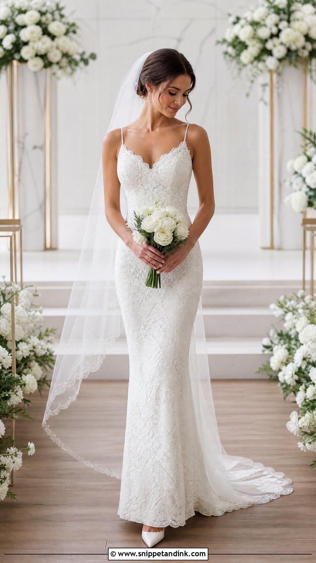 Petite Lace Sheath Wedding Dress - Snippet and Ink - 20 Lace Sheath Wedding Dress Ideas