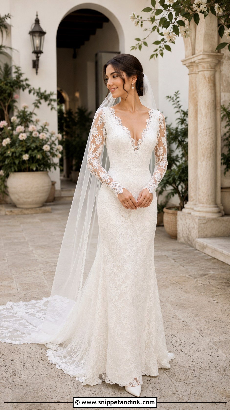 Petite Long Sleeve Fitted Wedding Dress - Snippet and Ink - 20 Long Sleeve Fitted Wedding Dress Ideas