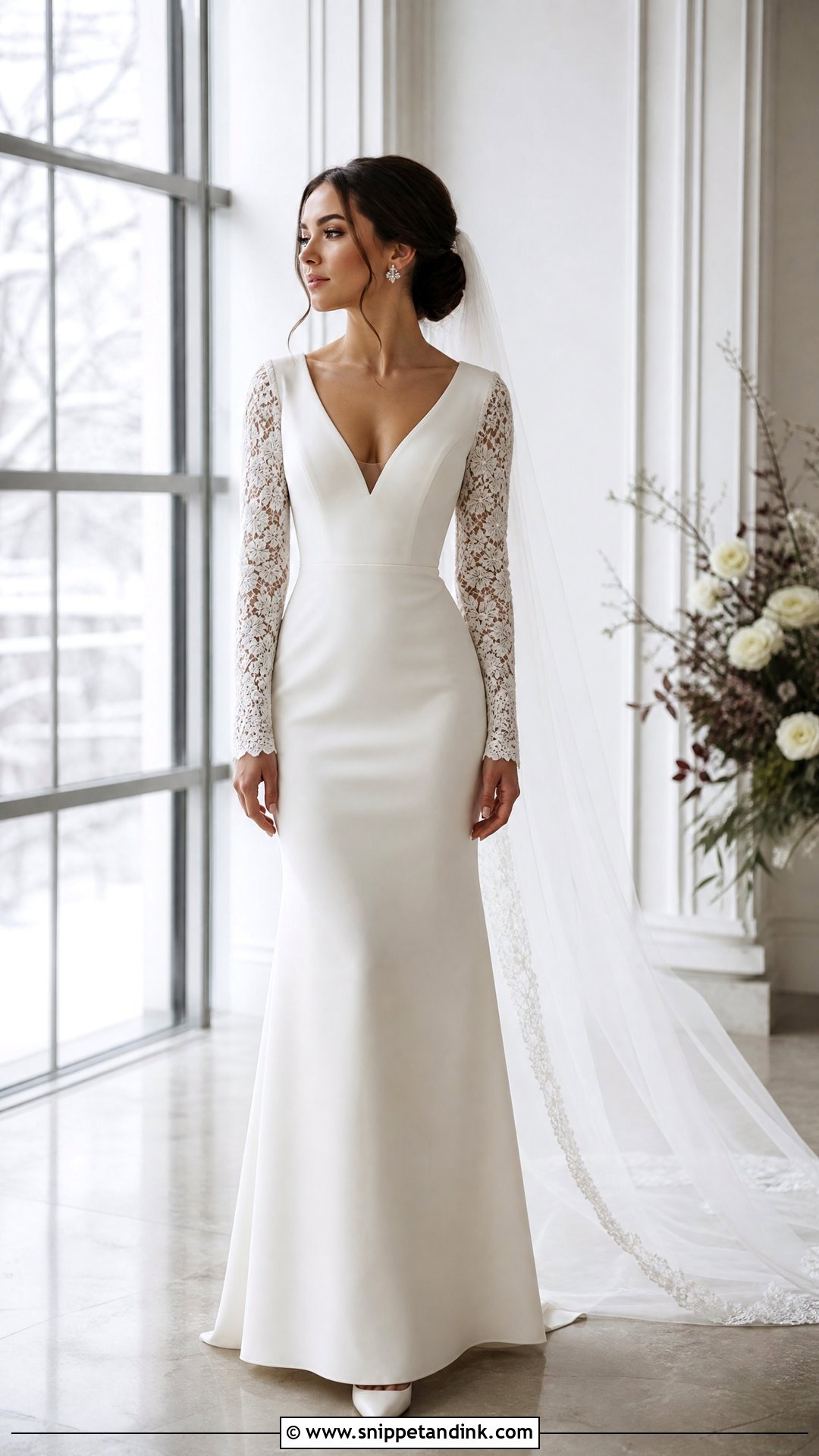 Petite Long Sleeve Wedding Dress - Snippet and Ink - 20 Wedding Dresses Petite