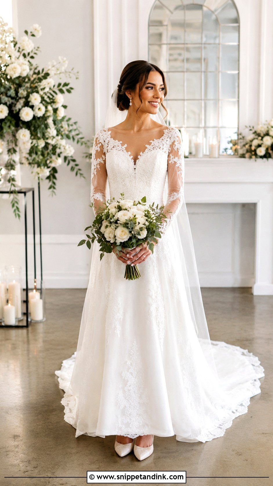 Petite Long Sleeve Wedding Dress - Snippet and Ink - 25 Petite Wedding Dress Ideas