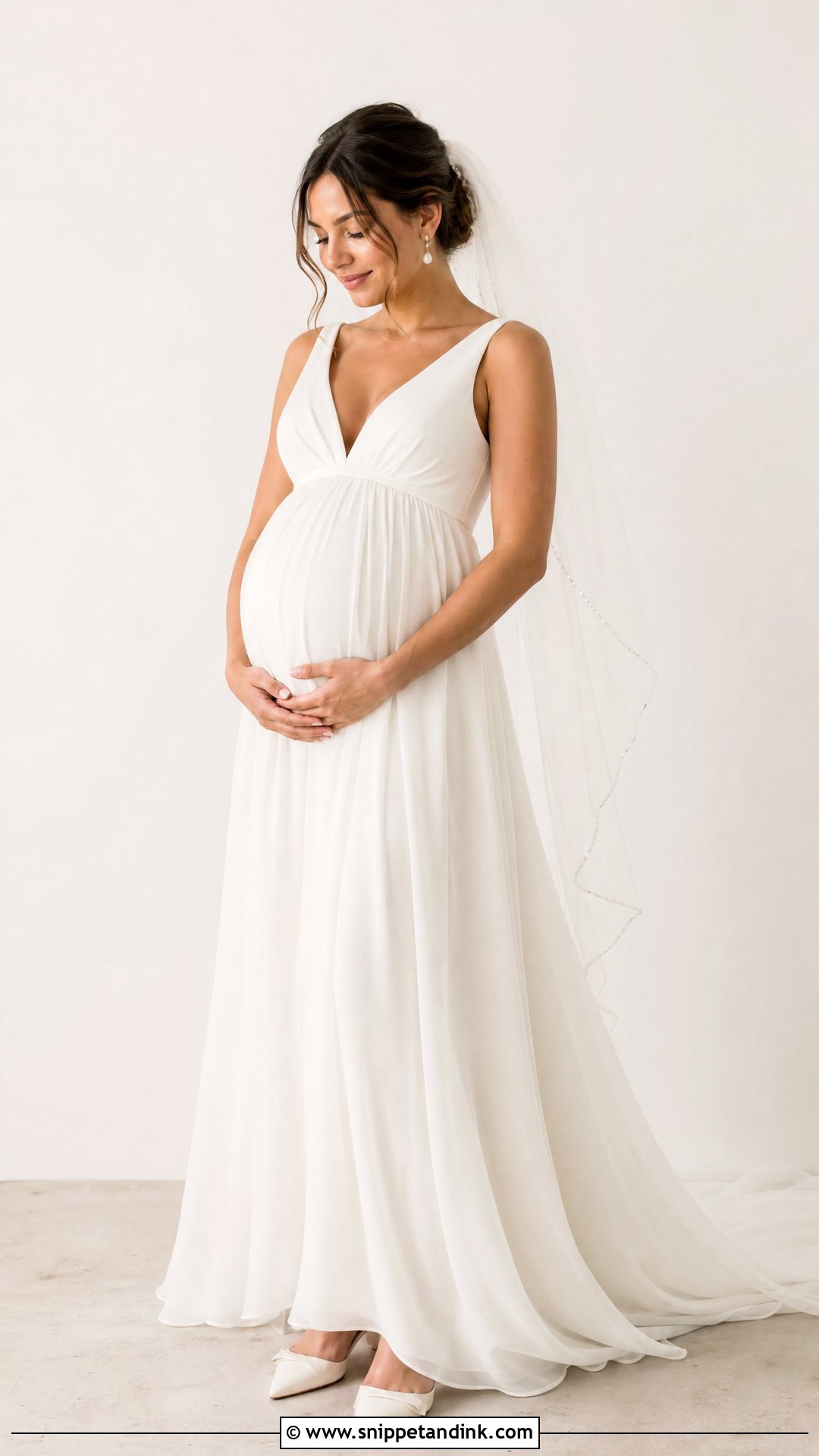 Petite Maternity Wedding Gown - Snippet and Ink - 25 Maternity Wedding Gown Ideas