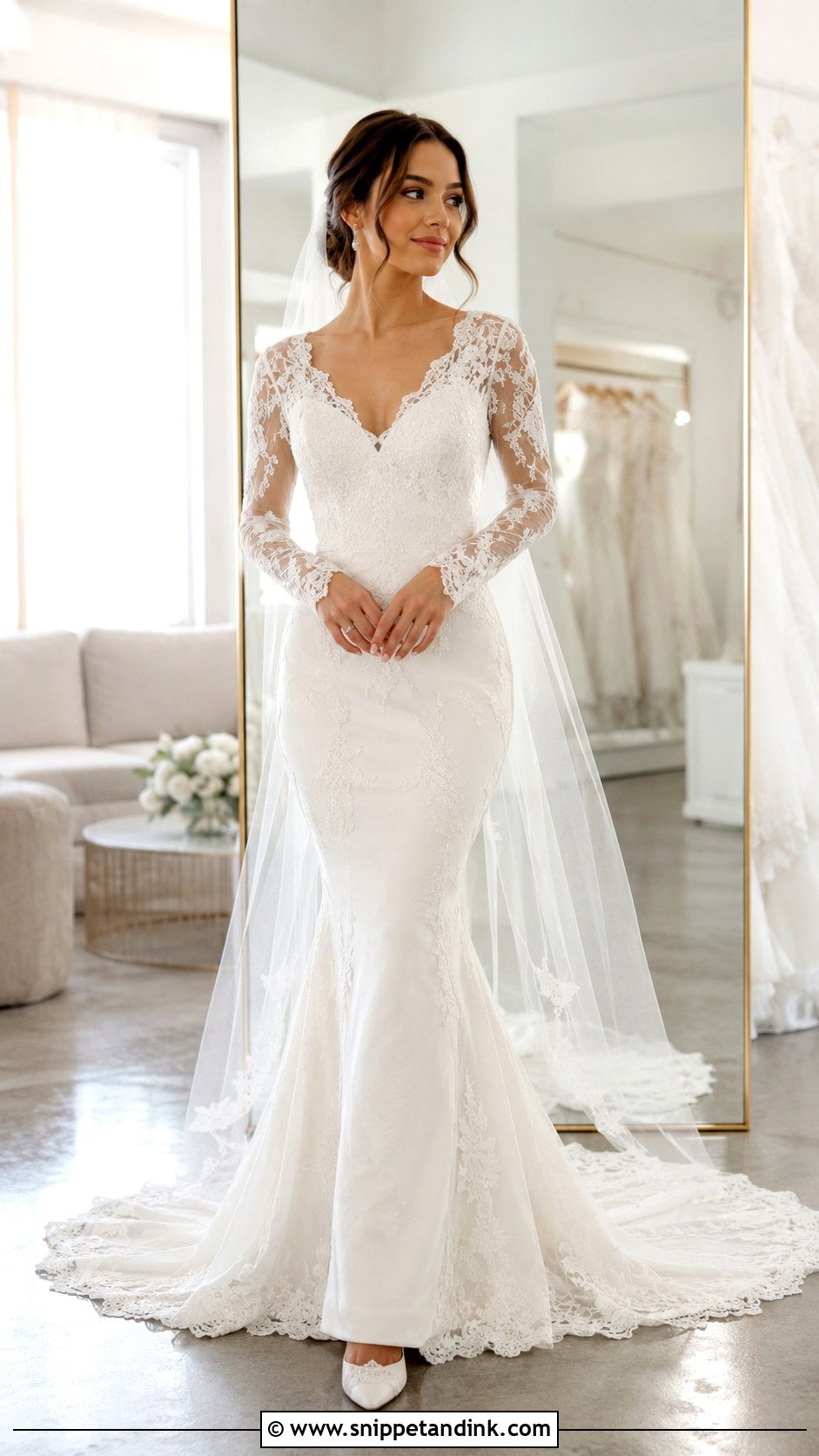 Petite Mermaid Wedding Dress With Sleeves - Snippet and Ink - 30 Mermaid Wedding Dress with Sleeves