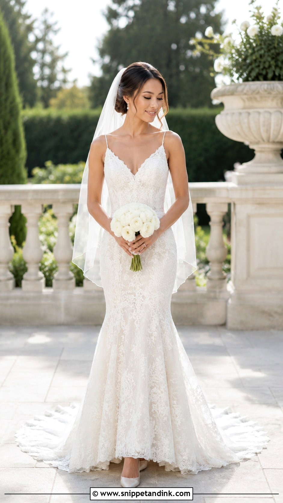 Petite Mermaid Wedding Dress With Thin Straps - Snippet and Ink - 20 Mermaid Wedding Dress with Straps Ideas