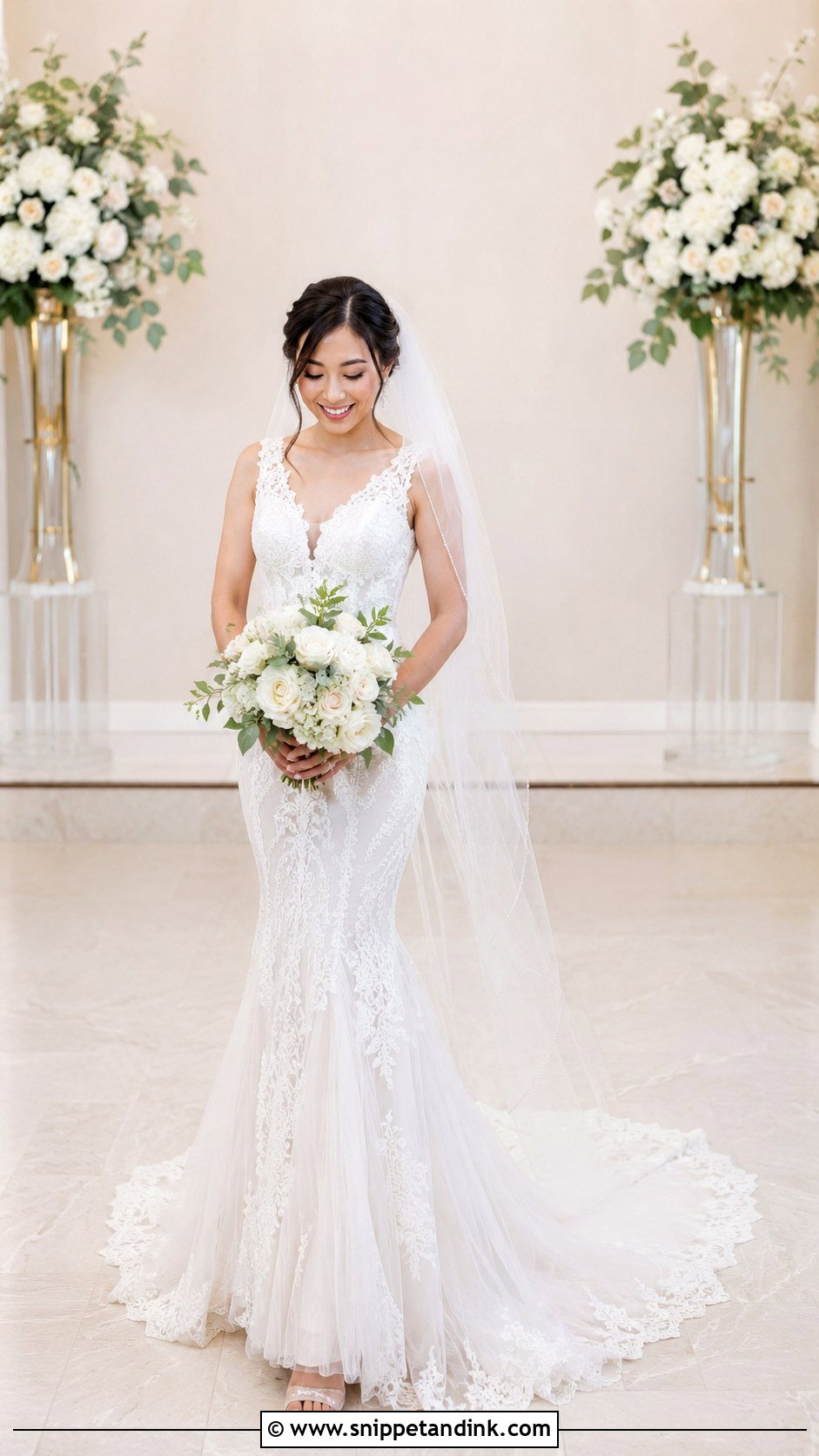Petite Mermaid Wedding Gown - Snippet and Ink - 25 Mermaid Wedding Gown Ideas