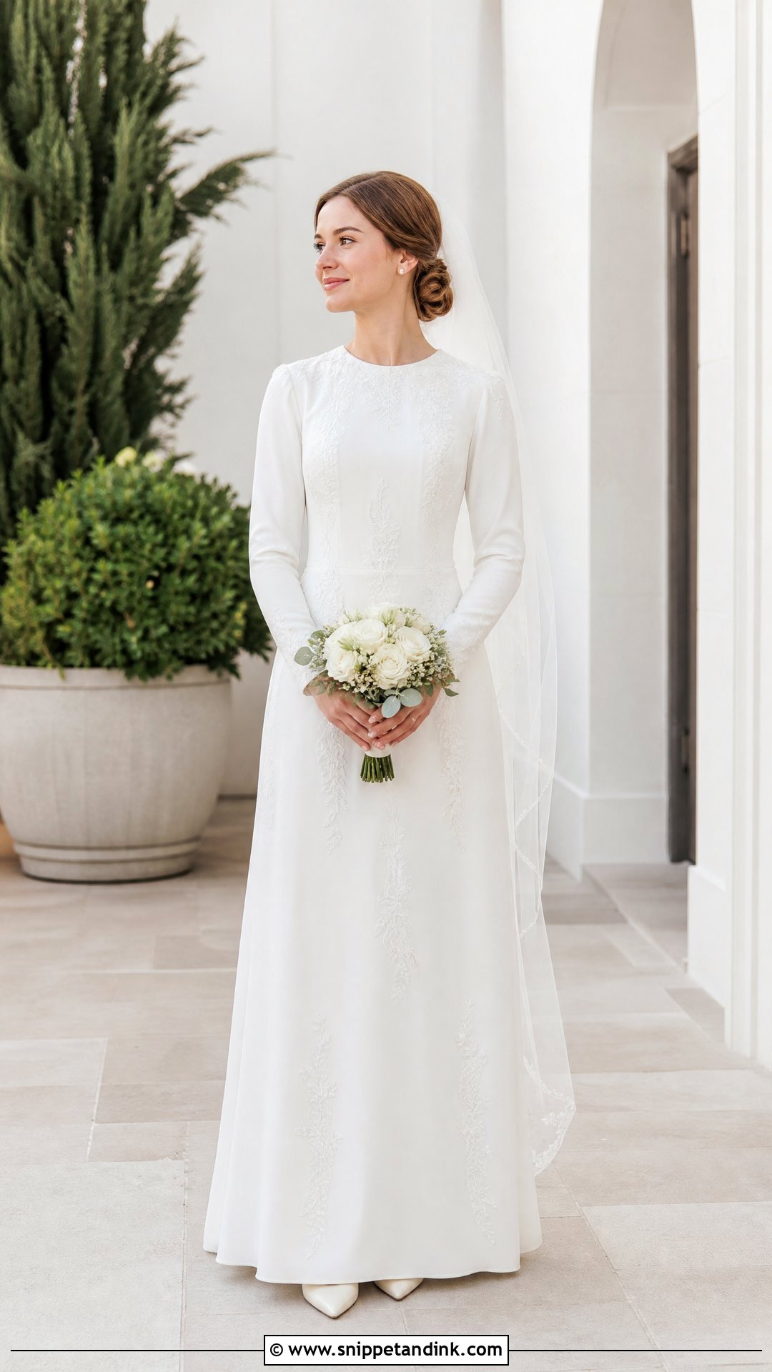 Petite Modest LDS Wedding Dress - Snippet and Ink - 20 Wedding Dresses Modest Lds