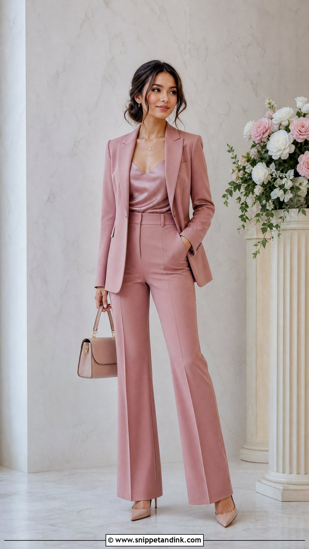 Petite Monochrome Wedding Suit - Snippet and Ink - 25 Wedding Suit Styles